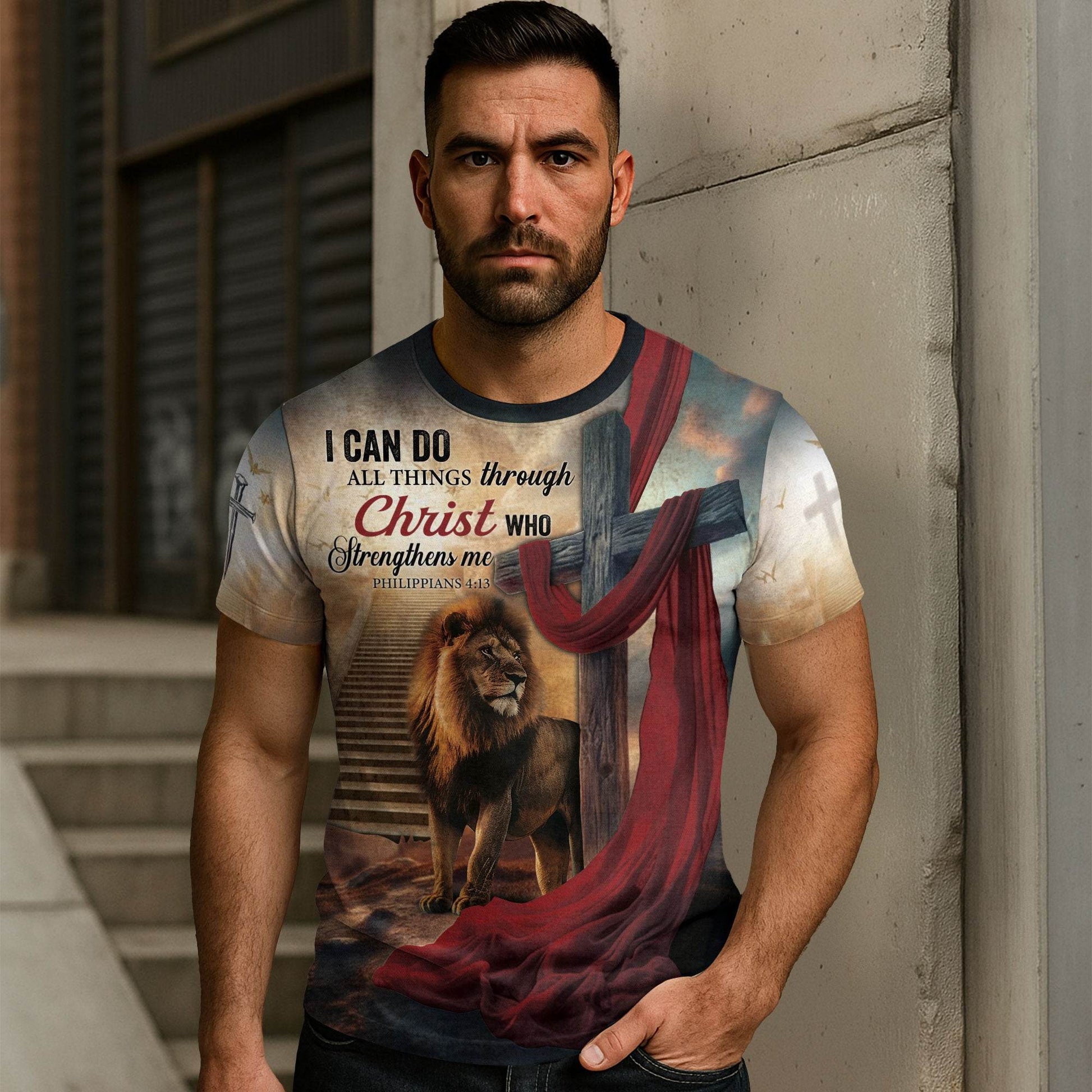I Can Do All Things Through Christ Philippians 4:13 T-Shirt - Rust Field Wear
