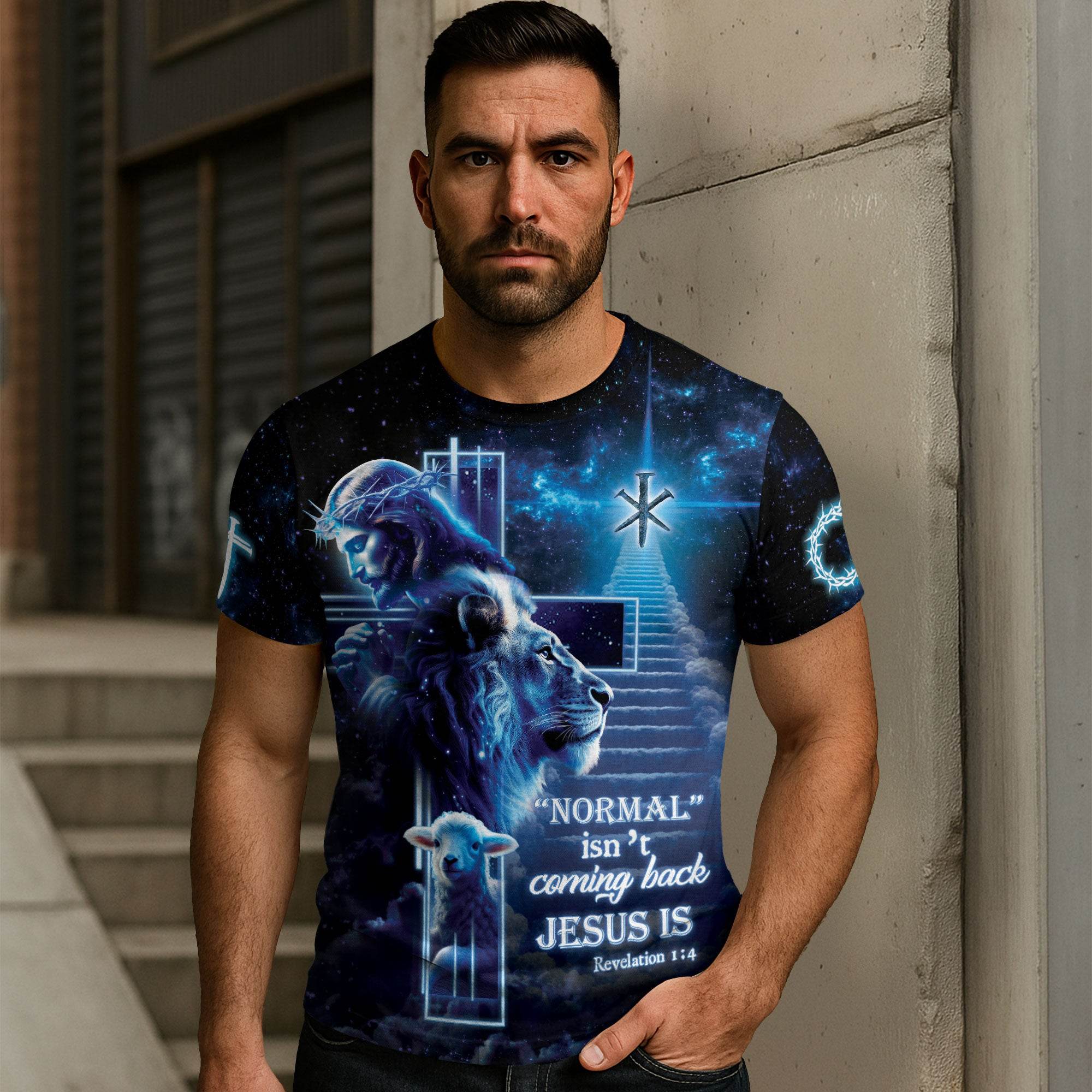 The Lion And The Lamb "Jesus Is Coming Back" Christian T-Shirt