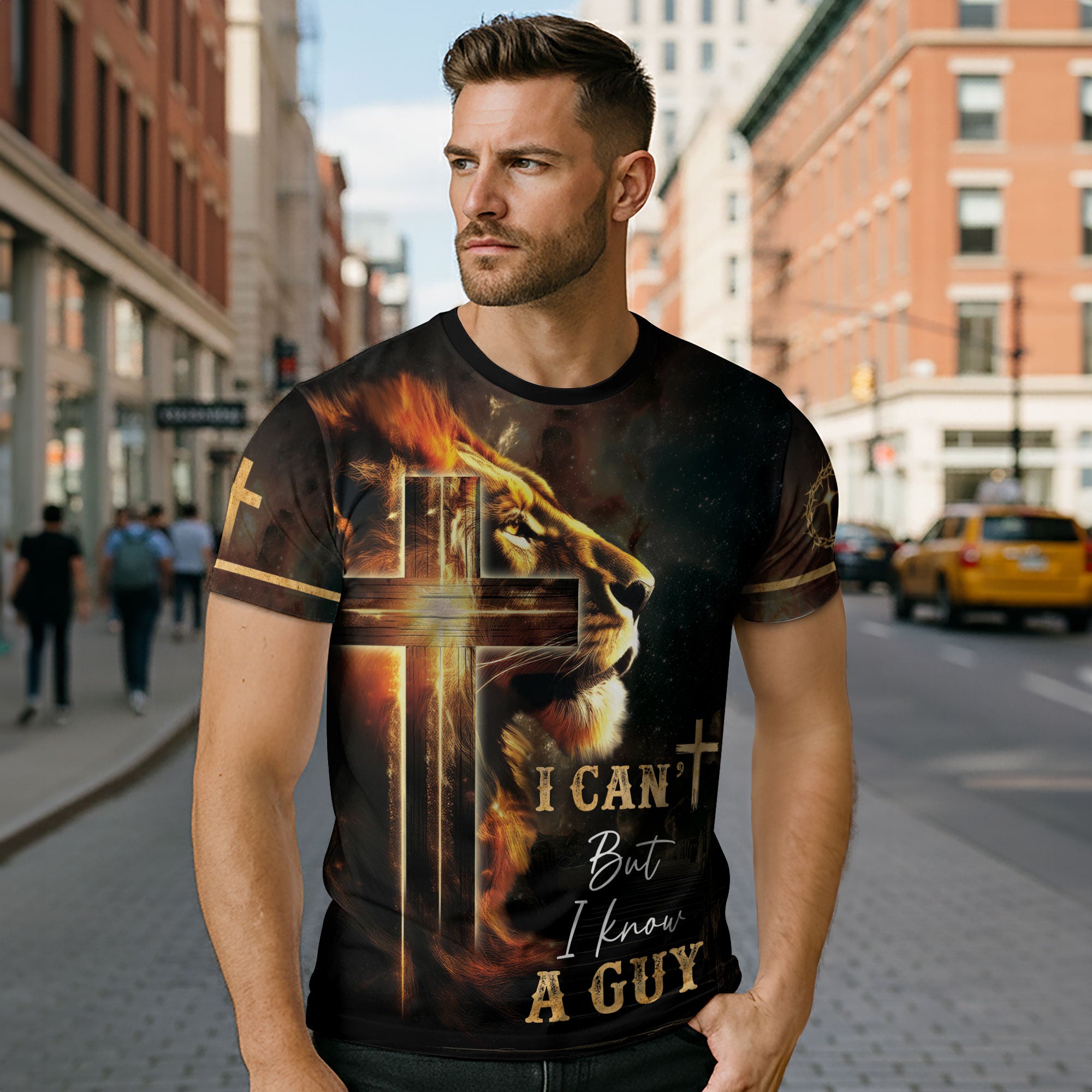 I Can't But He Can Fiery Lion Of Judah Christian Shirt