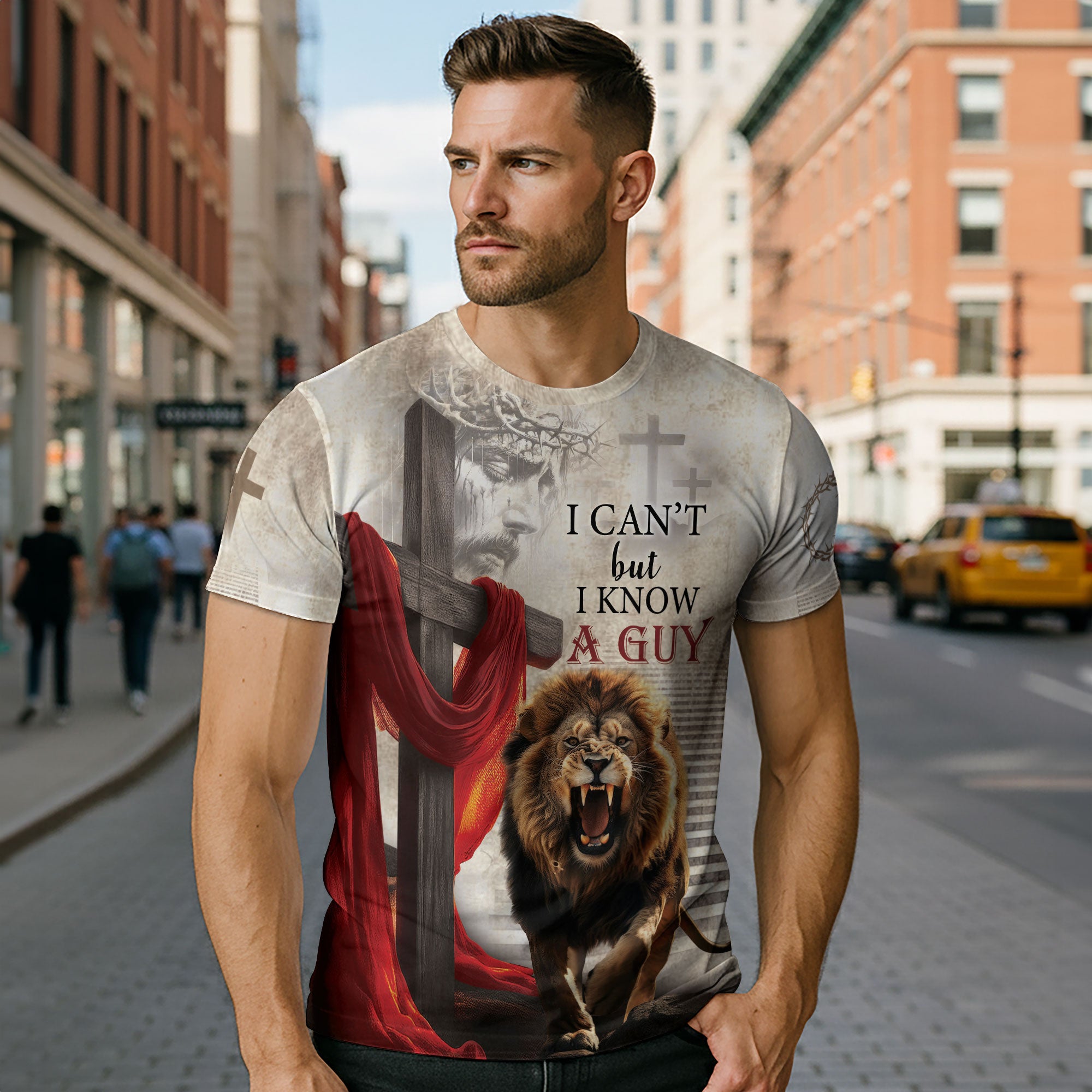 My Strength Is In The Guy I Know Fiery Cross T-Shirt