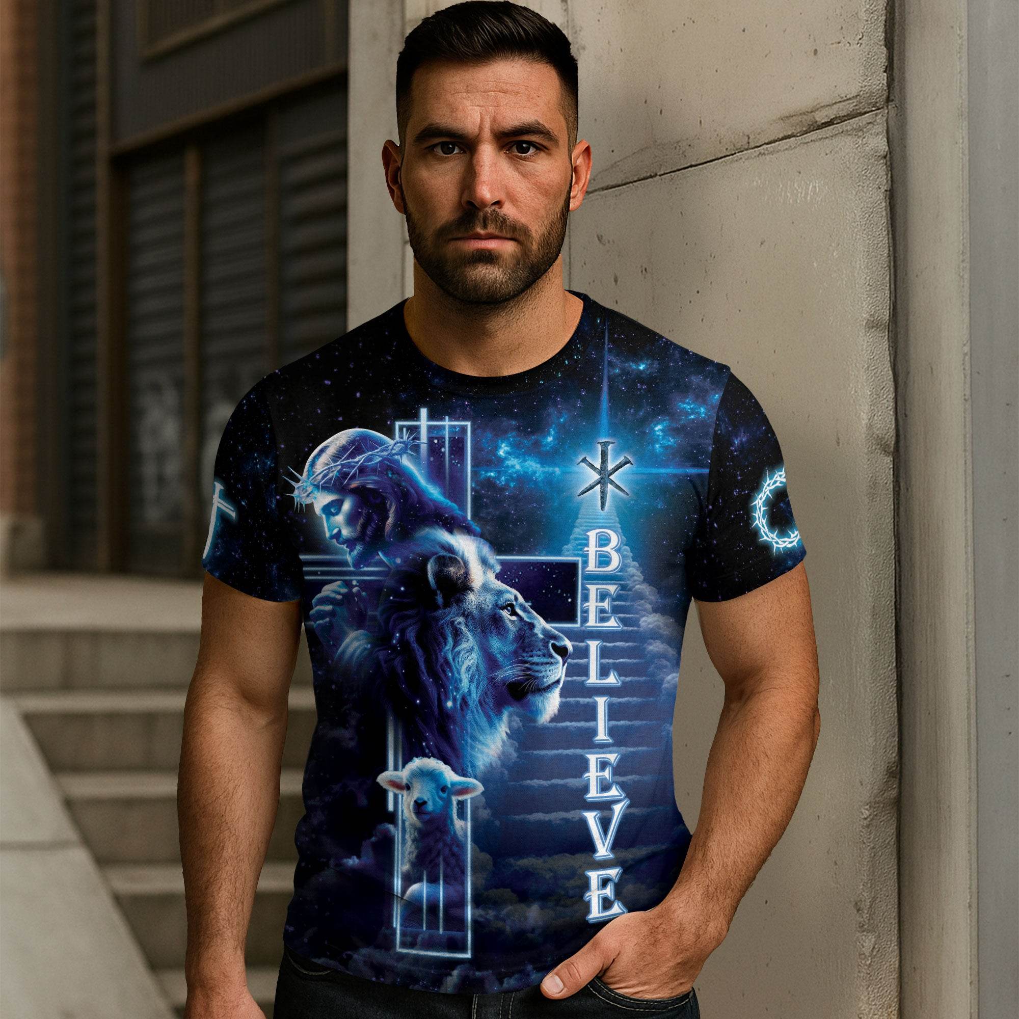 My Faith Is In The Cross "Believe" Religious Shirt