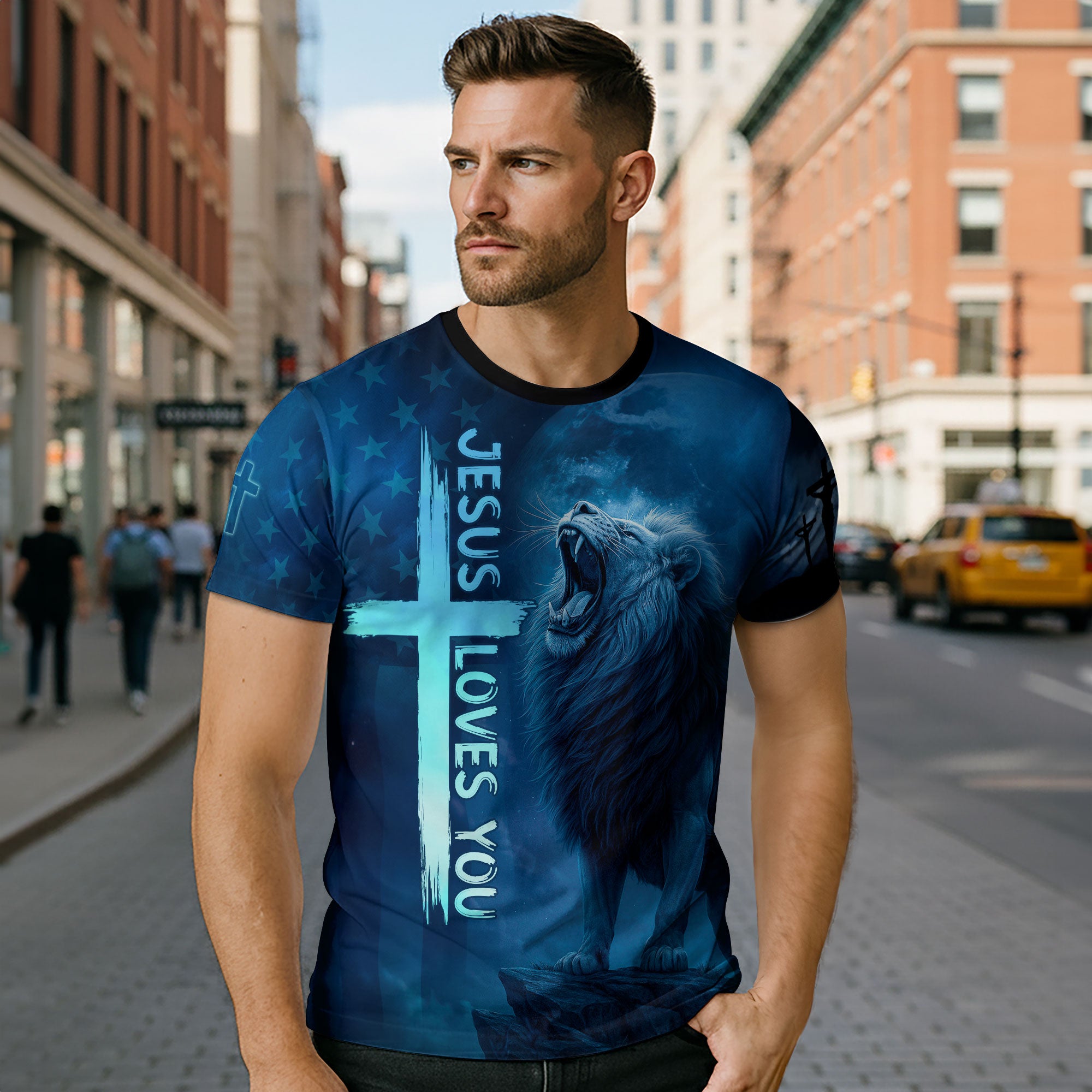 Jesus Loves You Lion of Judah Christian T-Shirt