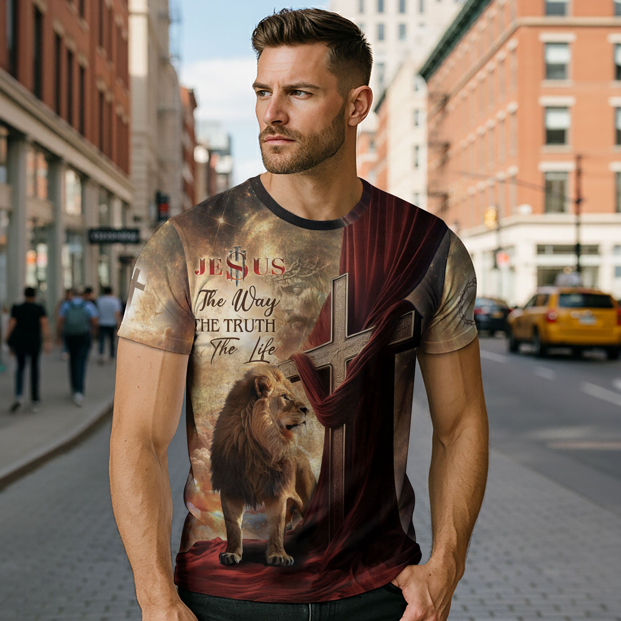The Lion And The Path To Life "The Way The Truth The Life" T-Shirt