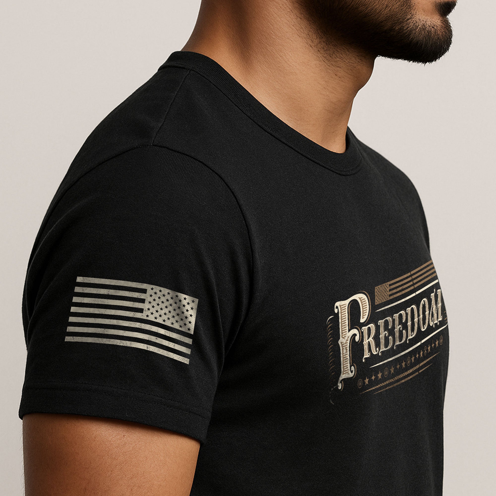 Vintage 'Freedom' Script T-Shirt