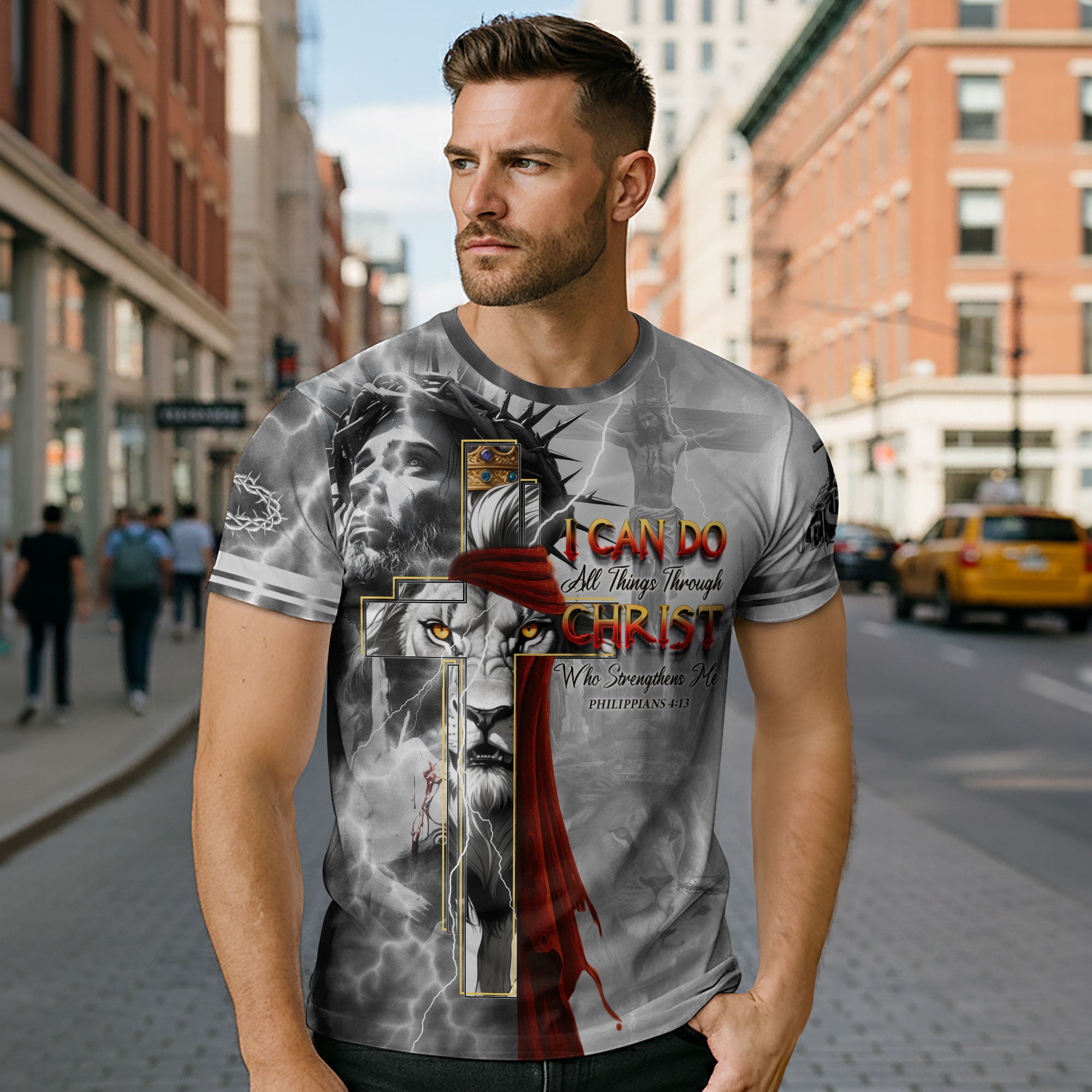 I Can Do All Things Through Christ Lion of Judah Christian T-Shirt