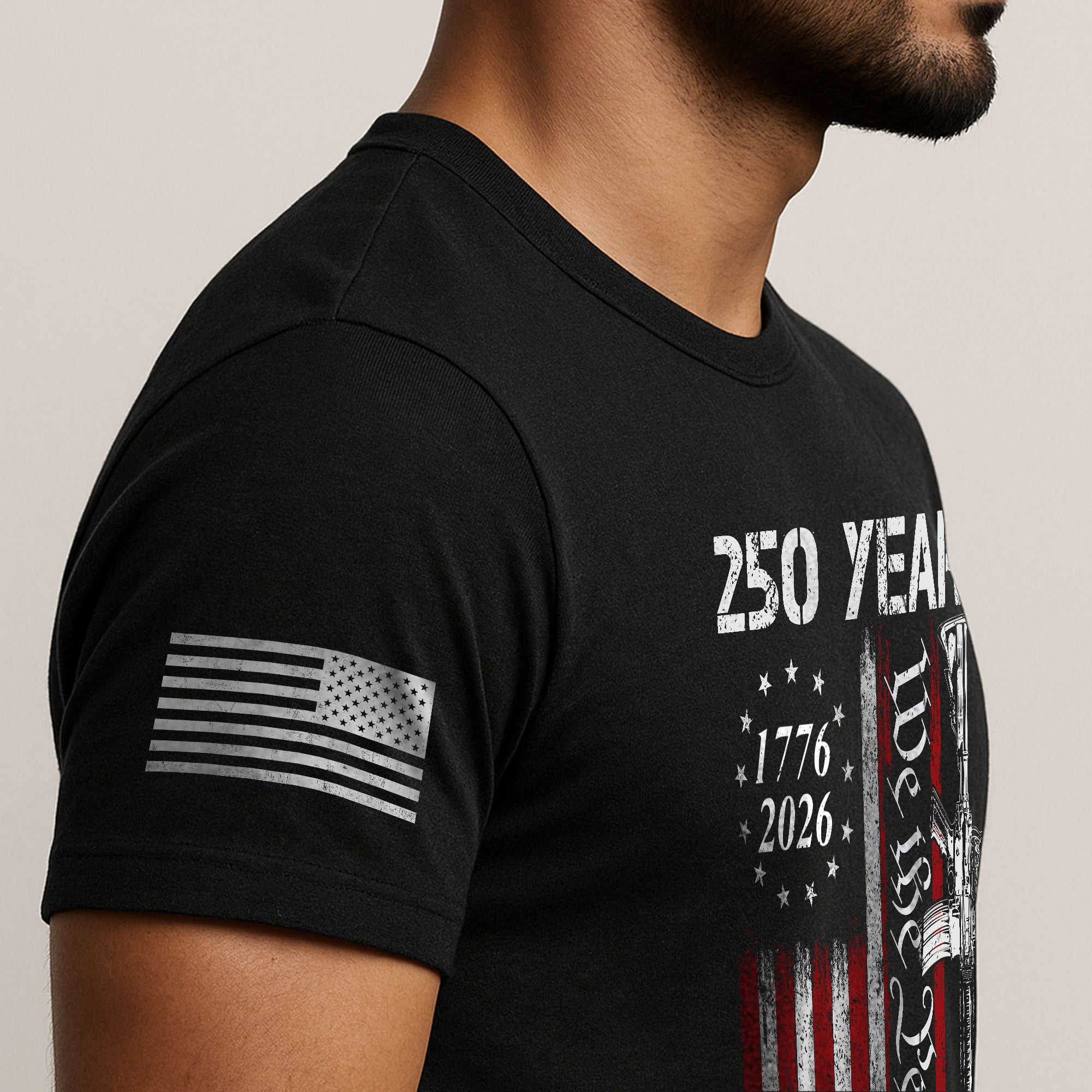 250 Years We The People T-Shirt – Vintage USA Flag 1776–2026 Independence Tee