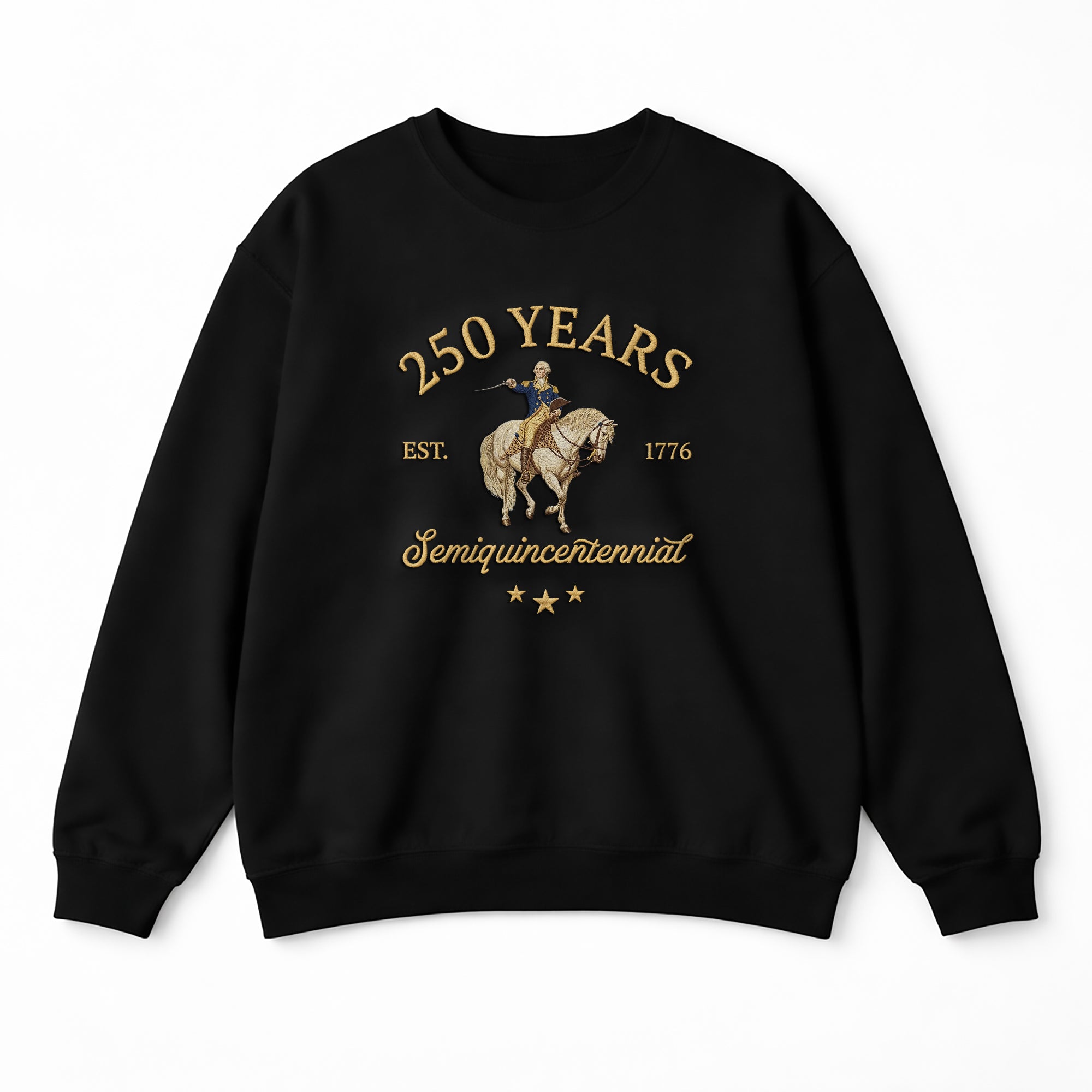 Vintage USA 250th Anniversary Semiquincentennial 250 Years Embroidered Sweatshirt 1776-2026 Patriotic