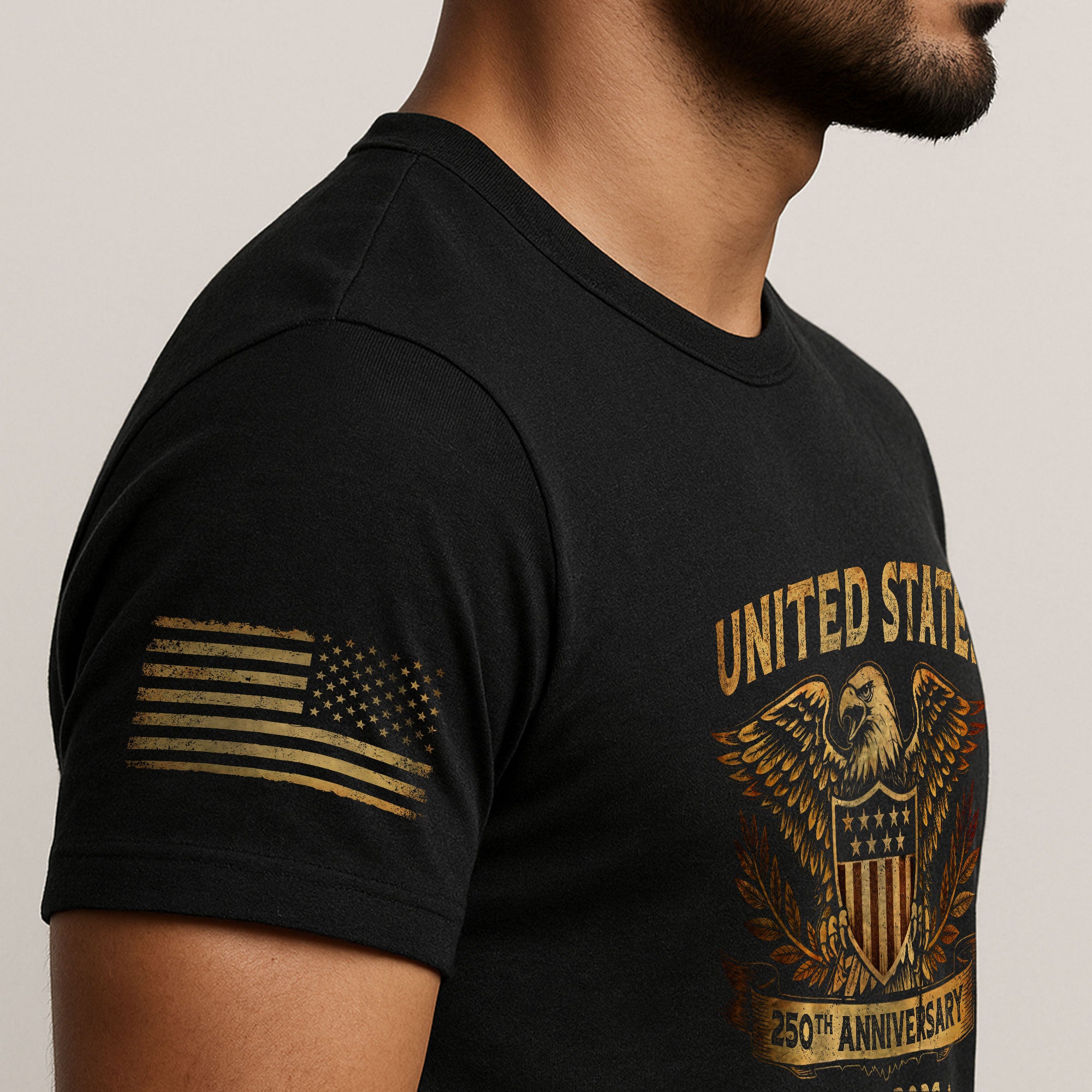 USA 250th Anniversary Shirt 1776-2026 American Pride Patriotic Eagle Shield Laurel