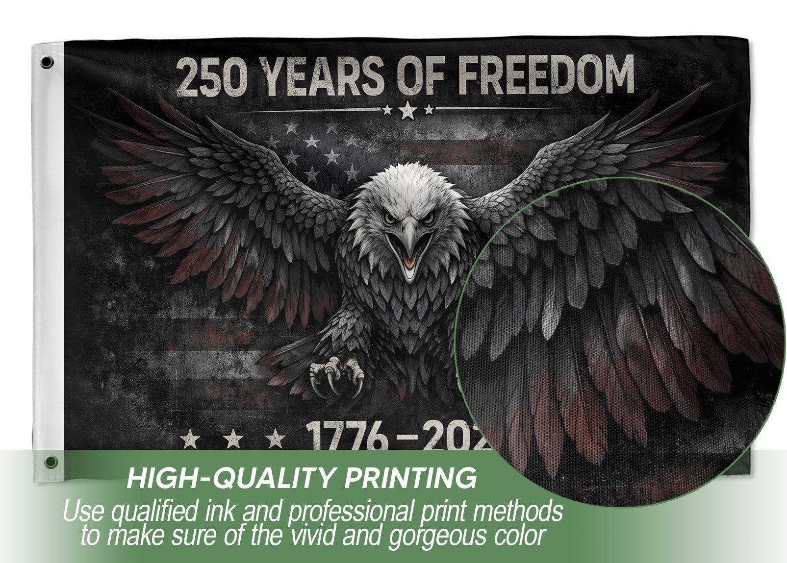 America 250 Years Freedom Garden Flag 1776–2026 We The People Patriotic Yard Decoration