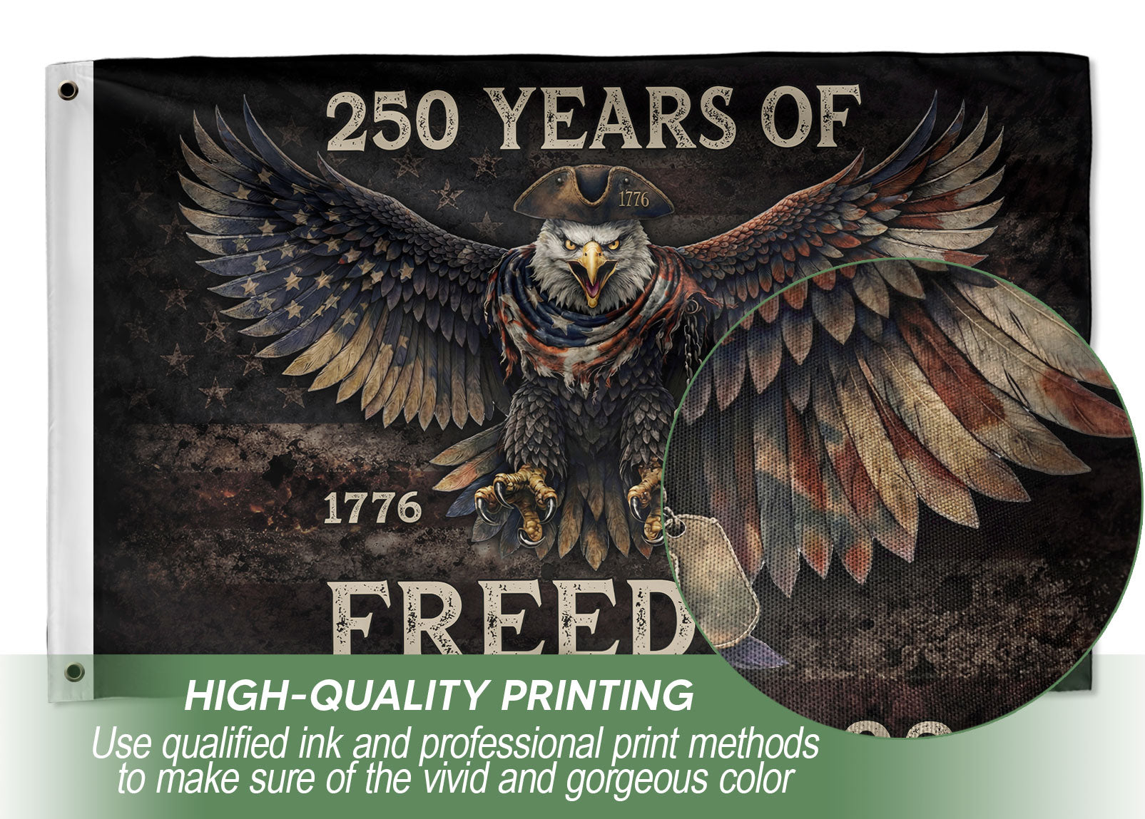 USA 1776–2026 Freedom Garden Flag We The People Patriotic Outdoor Flag