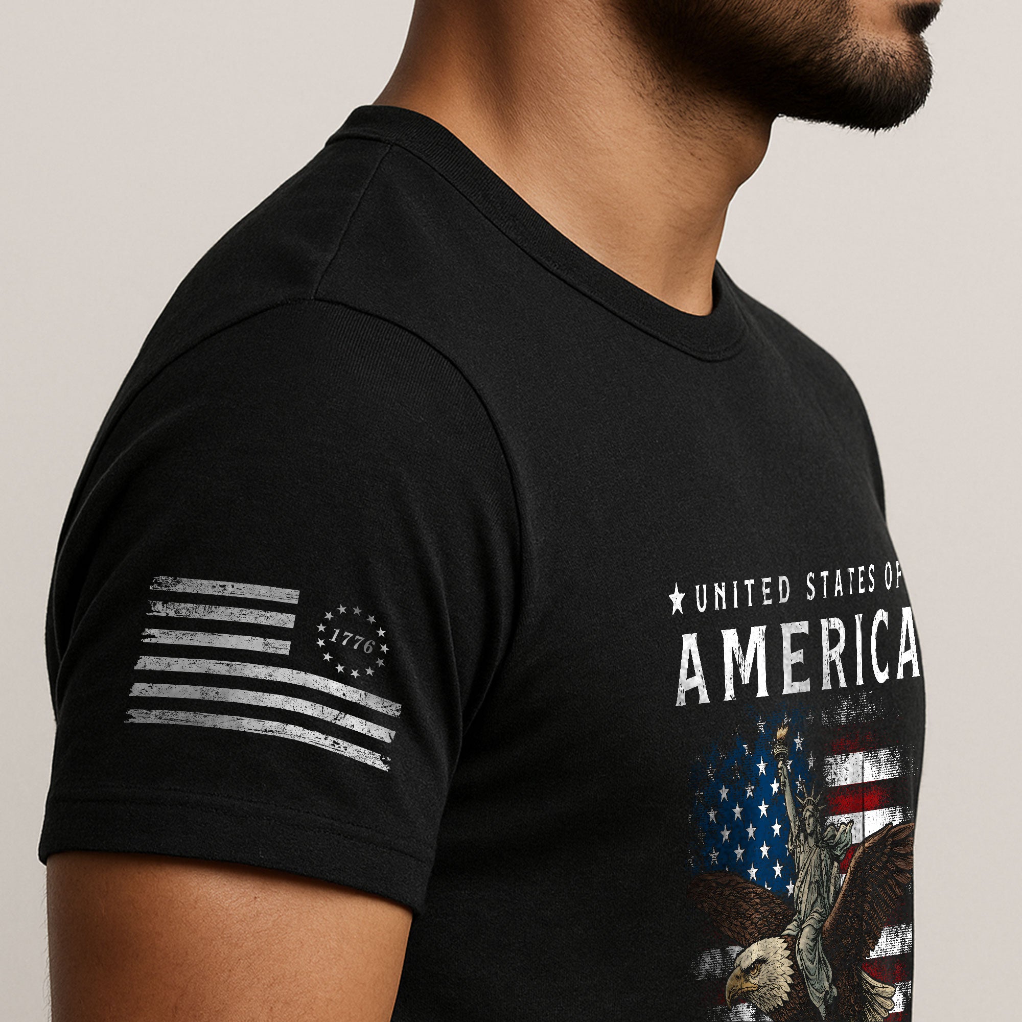 United States of America 250th Anniversary Shirt Semiquincentennial 1776-2026 USA Flag Liberty Eagle Patriotic Mens