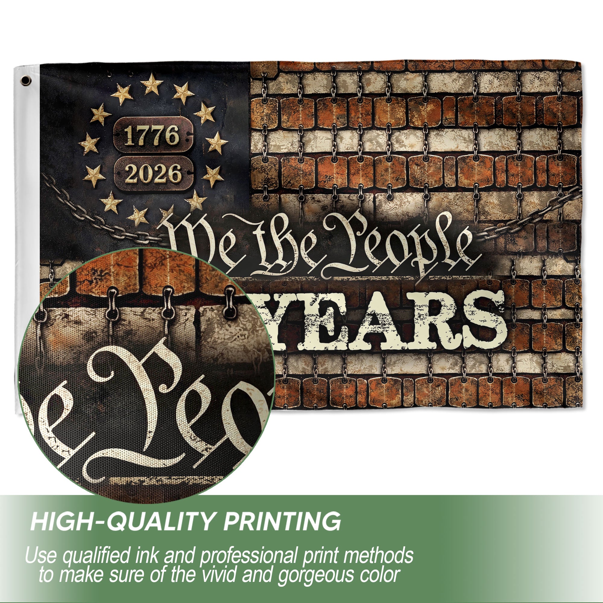 America 250th Independence Anniversary Flag 1776–2026 Modern Patriotic Garden Flag