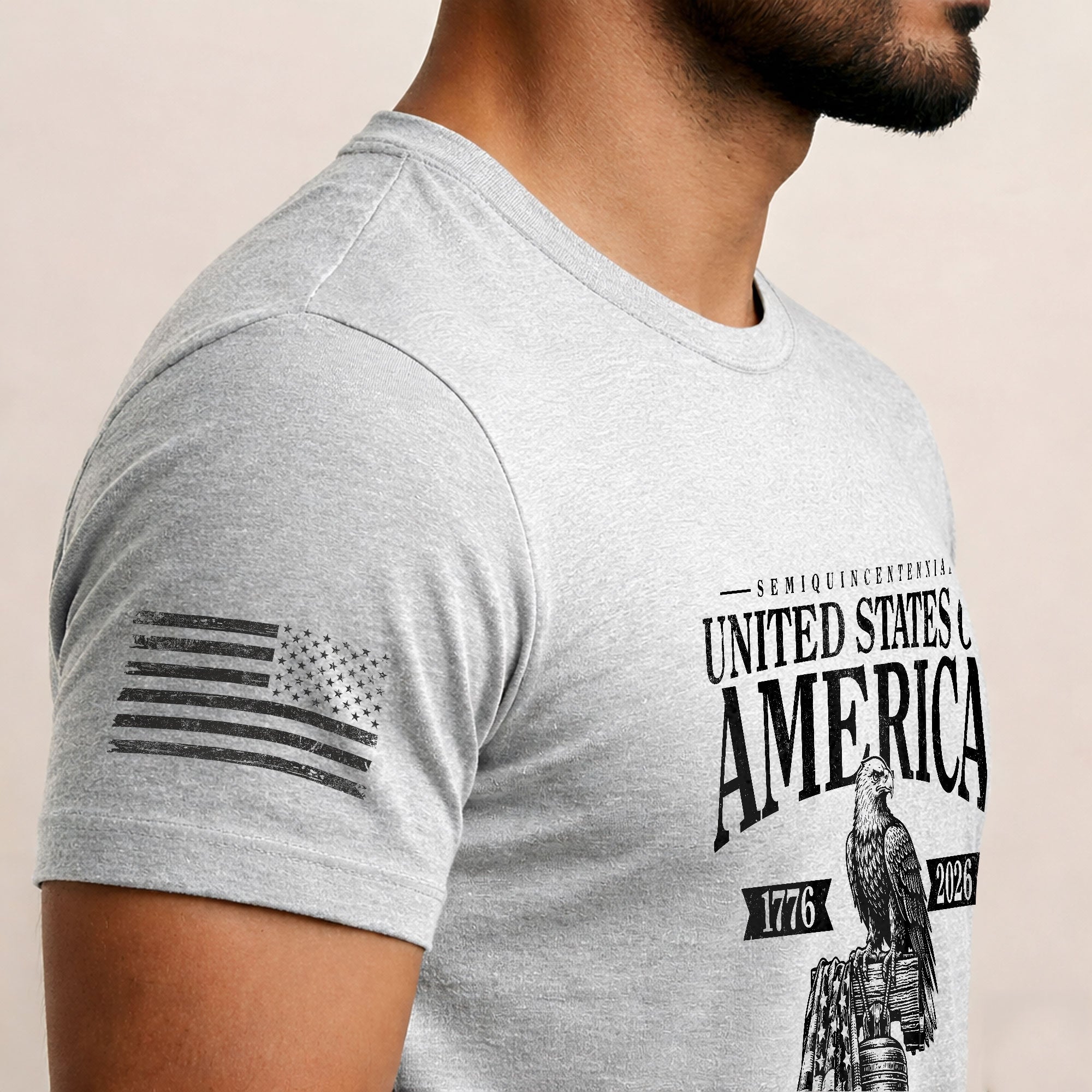USA 250th Anniversary Shirt Men’s Vintage 250 Years Semiquincentennial 1776-2026 Patriotic Liberty Bell Eagle Tee