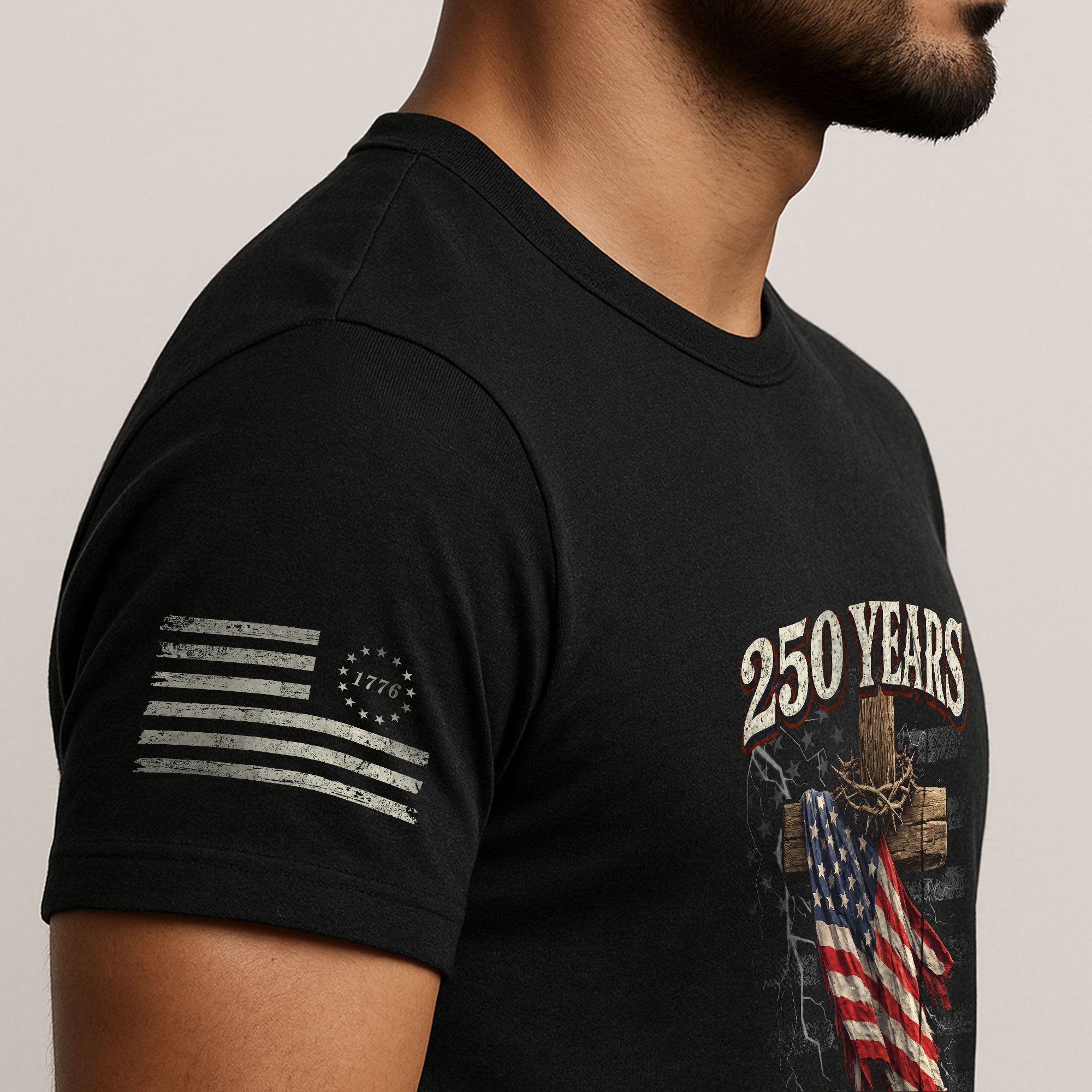 America 250 Years Faith Freedom Legacy Christian T Shirt - One Nation Under God Semiquincentennial Tee