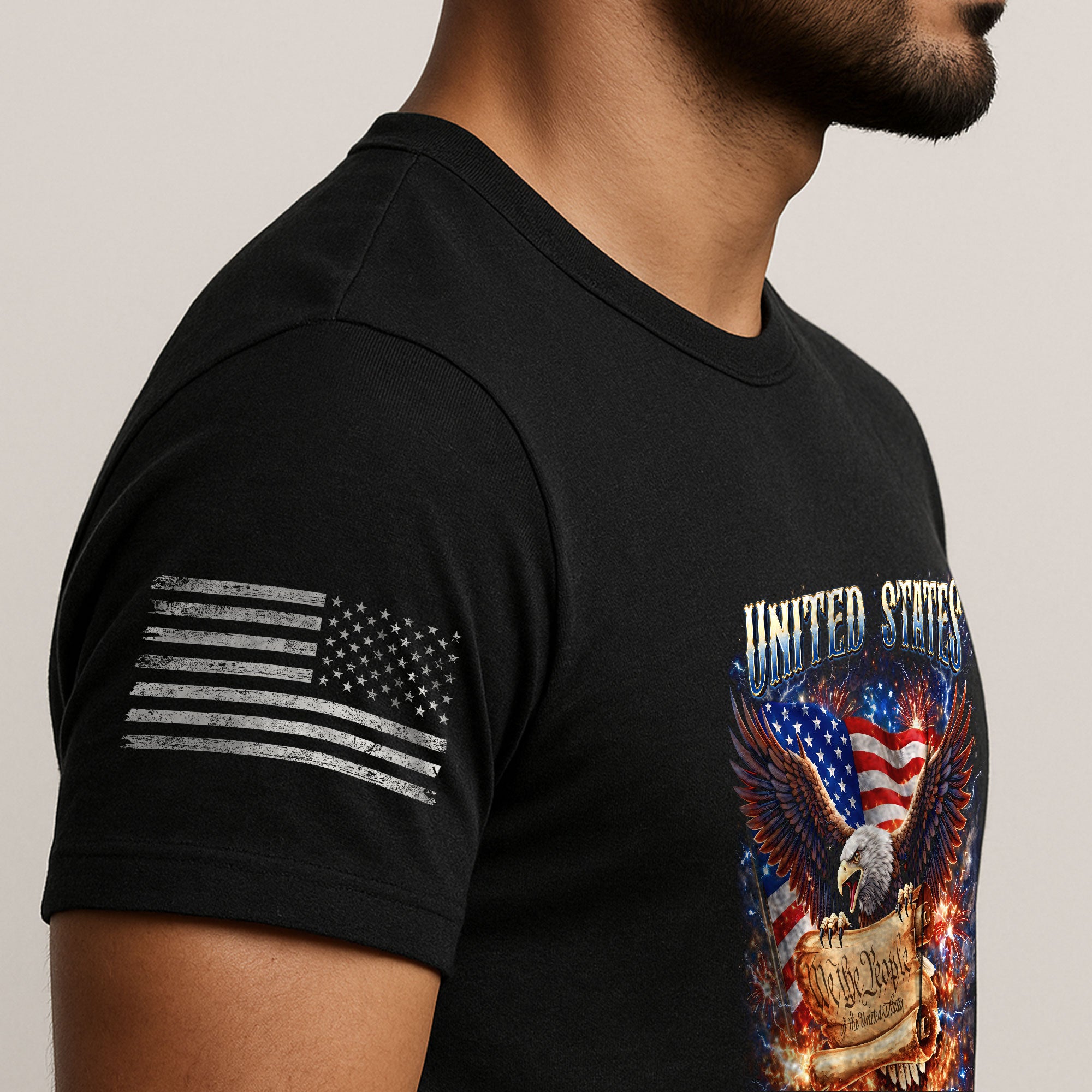Vintage USA 250 Years Bootleg T-Shirt - 1776-2026 250th Anniversary Eagle Streetwear, Patriotic We The People Graphic Tee - Rust Field Wear