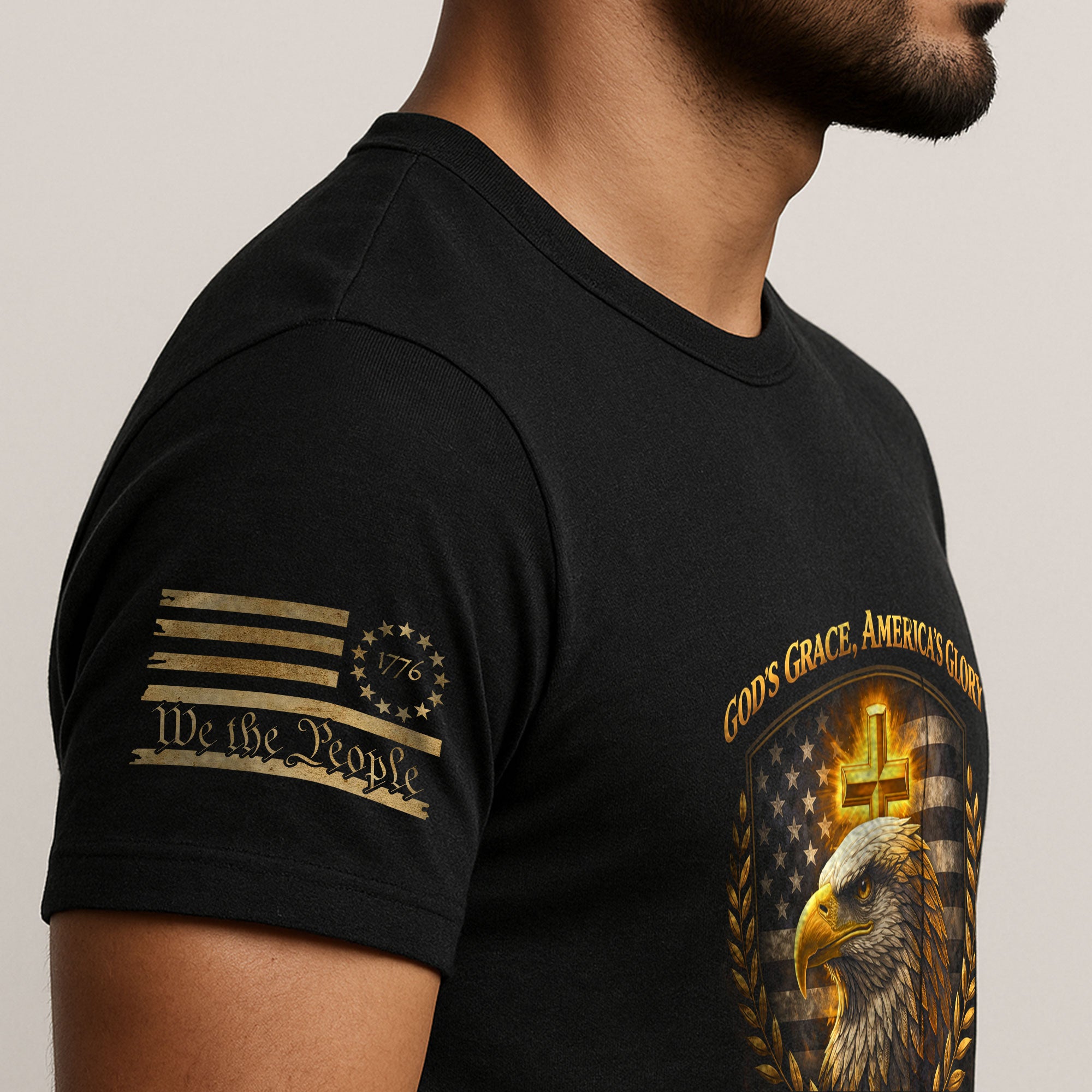 USA 250th Anniversary 1776-2026 Eagle Shirt – One Nation Under God 250 Years Christian Patriotic Heritage Tee