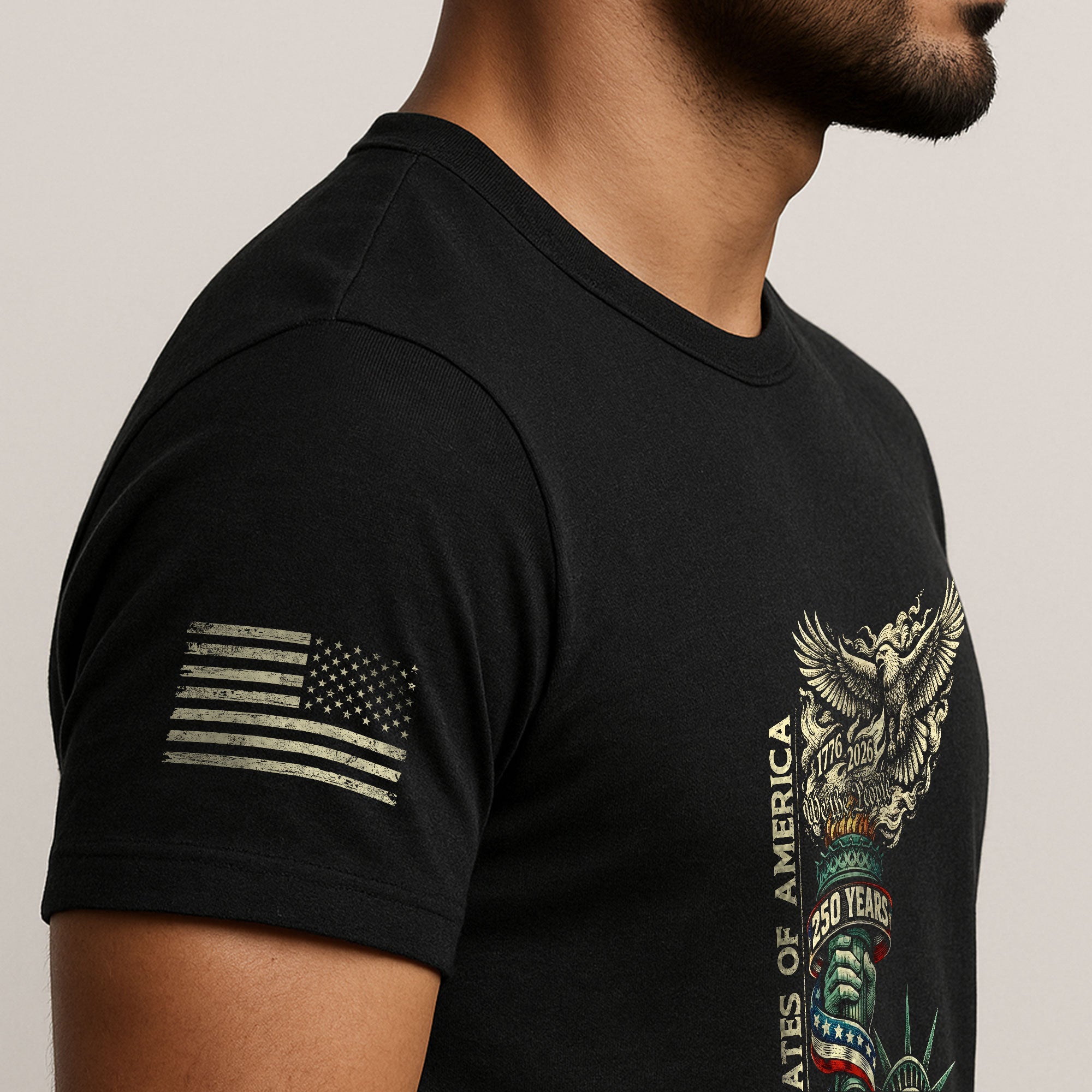 America 250th Anniversary T-Shirt 1776-2026 – Liberty Torch & Eagle Heritage Tee