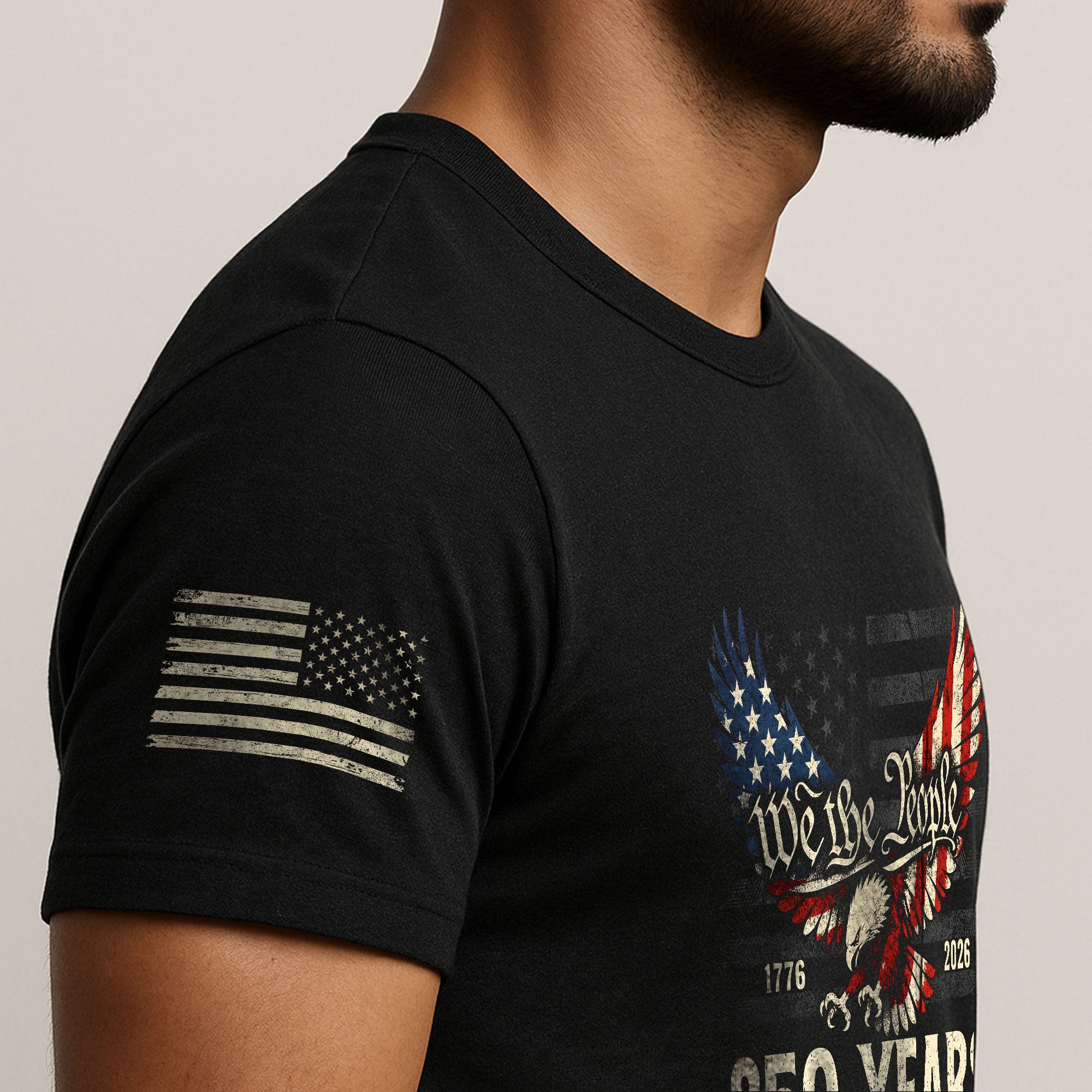 America 250th Anniversary T-Shirt 1776-2026 – We The People & Eagle Freedom Tee