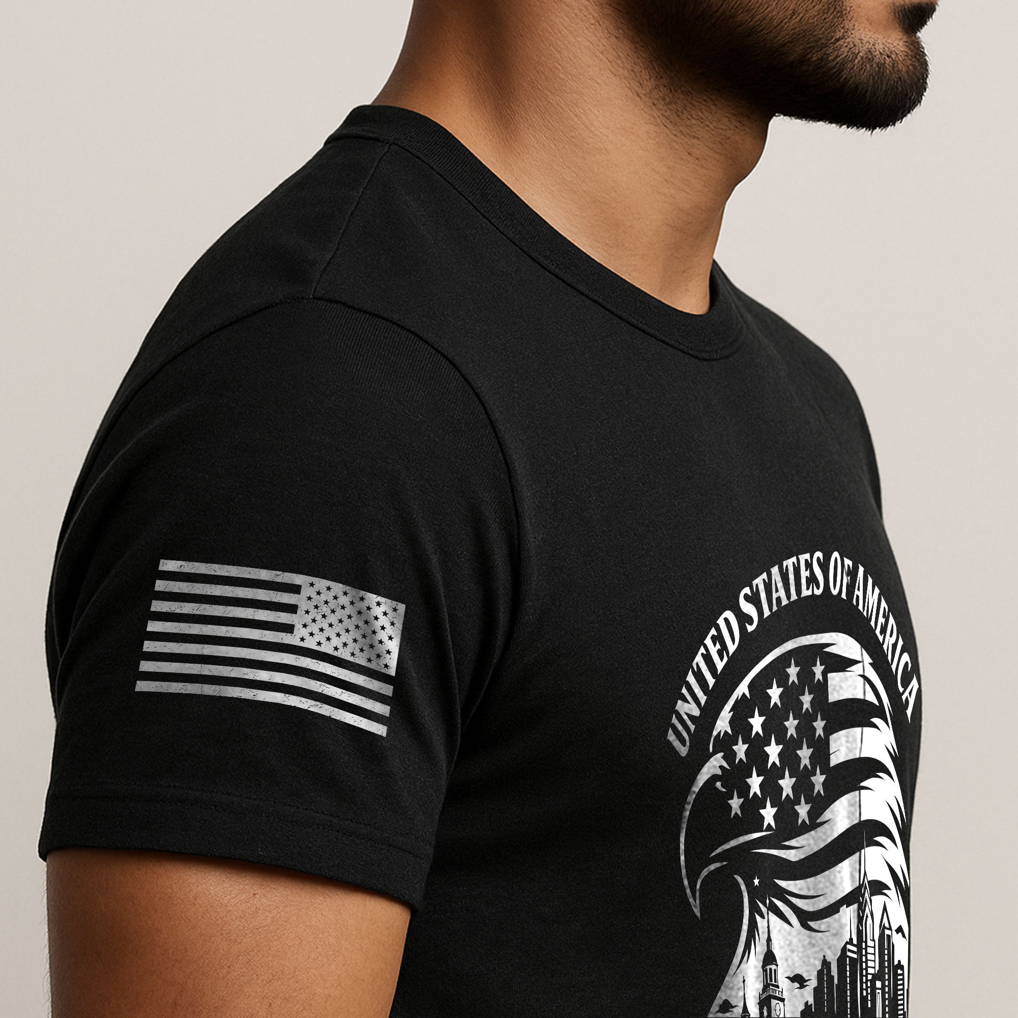 USA 250th Anniversary 1776-2026 T-Shirt – Eagle & American Flag Patriotic Freedom Mens Shirt
