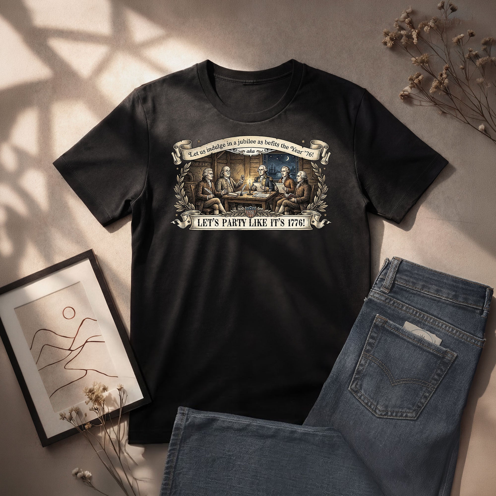 Patriotic Founding Fathers Shirt 1776 Vintage American History Party