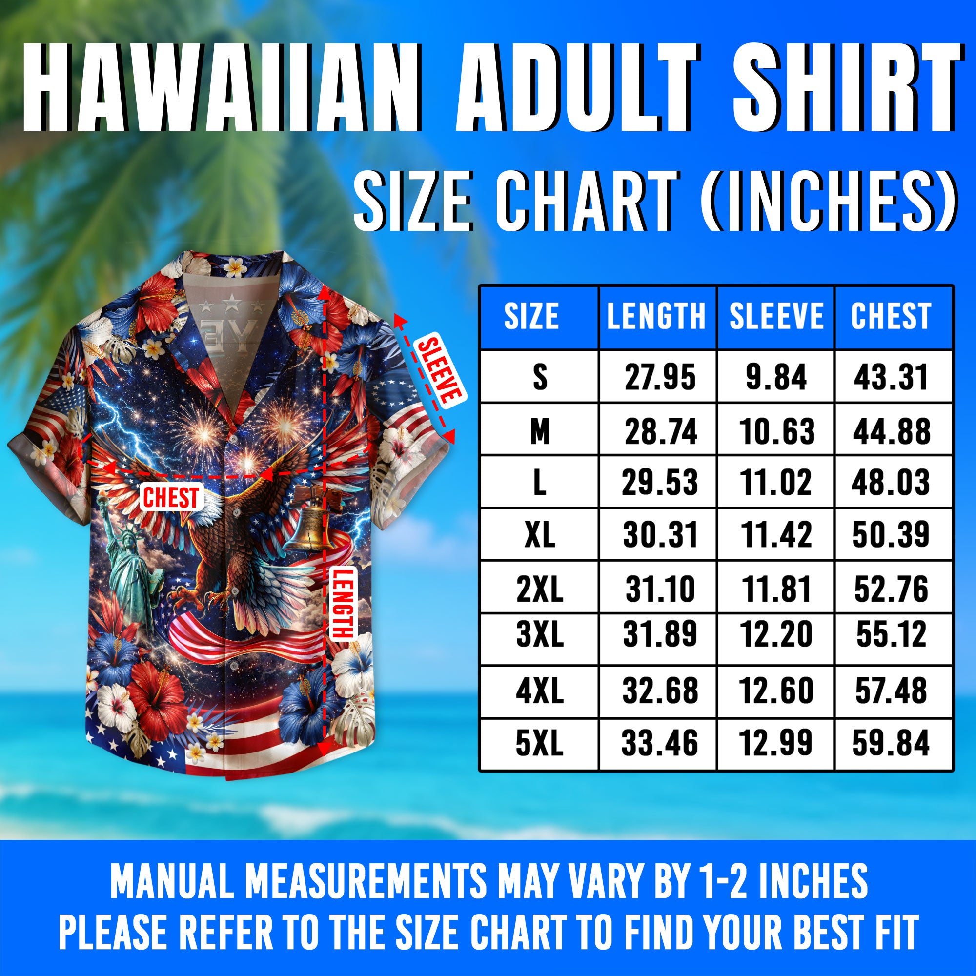 250 Years Hawaiian Shirt Patriotic 1776 2026 Eagle Independence Day Liberty Bell