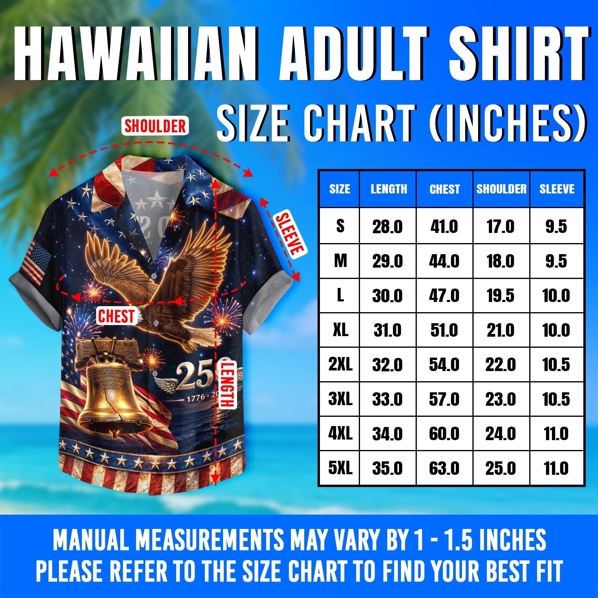 United States 250 Years Hawaiian Shirt Bald Eagle Statue Of Liberty Patriotic Gift - Rust Field Wear