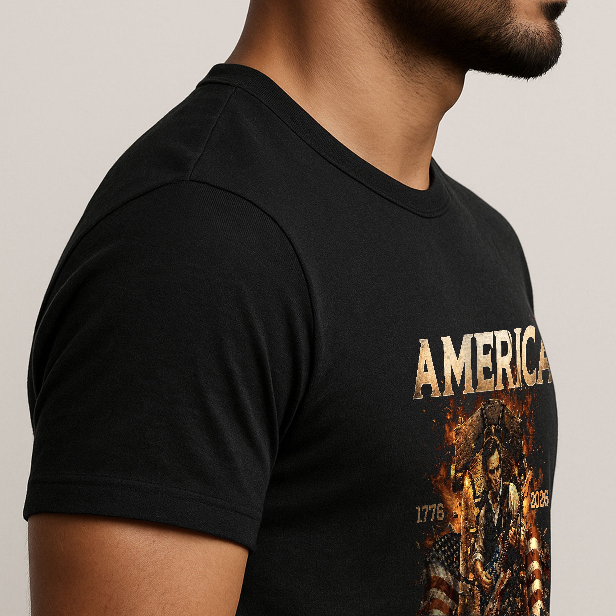Liberty Bell Guitar Patriotic T-Shirt - Vintage 1776 2026 Historical Graphic Tee