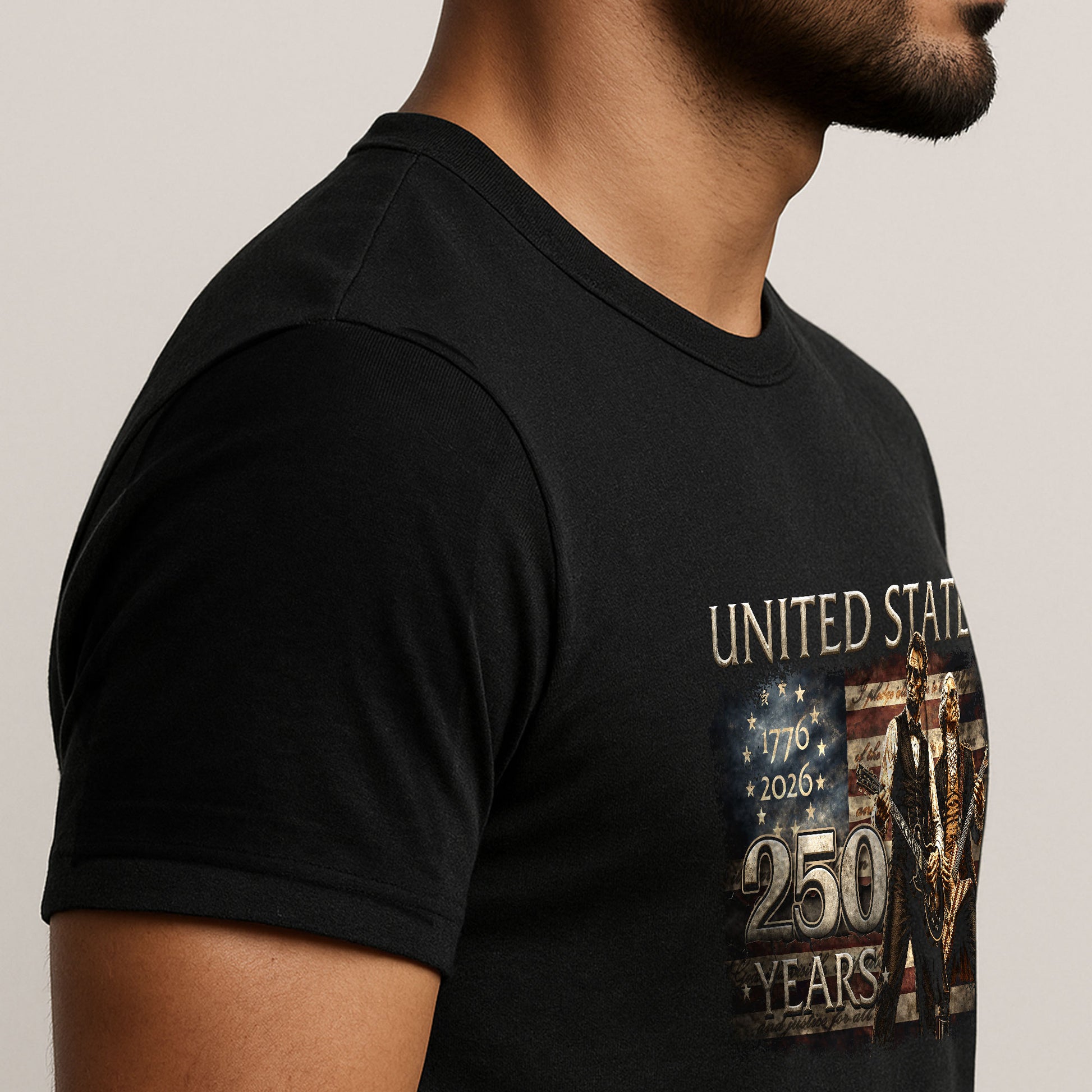 Lincoln Washington 1776-2026 Presidents T Shirt - Patriotic Graphic Unisex Apparel - Rust Field Wear
