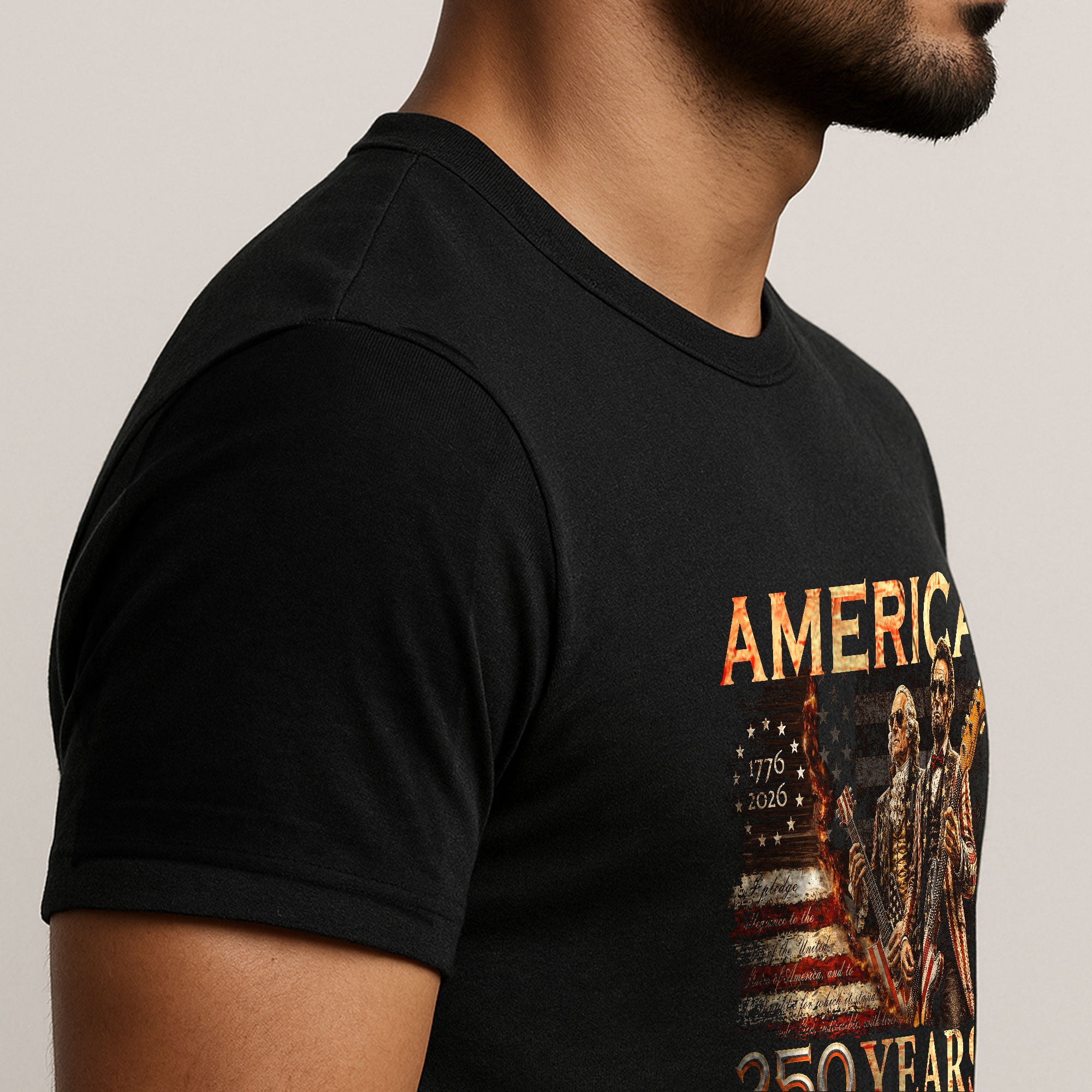 Unisex Presidents T Shirt America 250 Years Lincoln Washington Patriotic Summer Tee