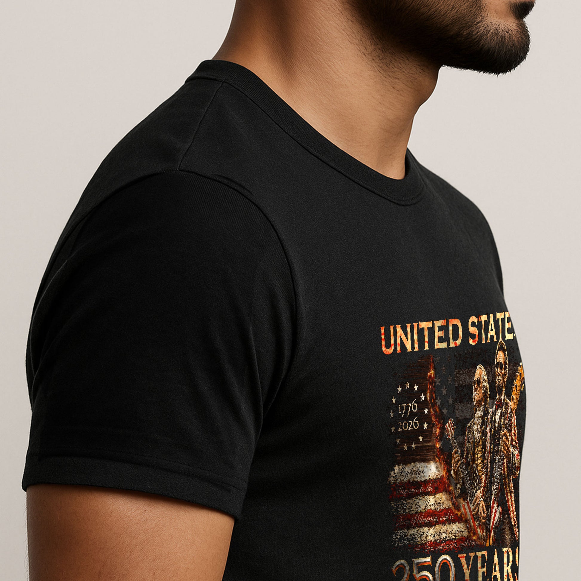 Unisex 1776-2026 Presidents T Shirt - Lincoln Washington Patriotic Summer Graphic Tee - Rust Field Wear
