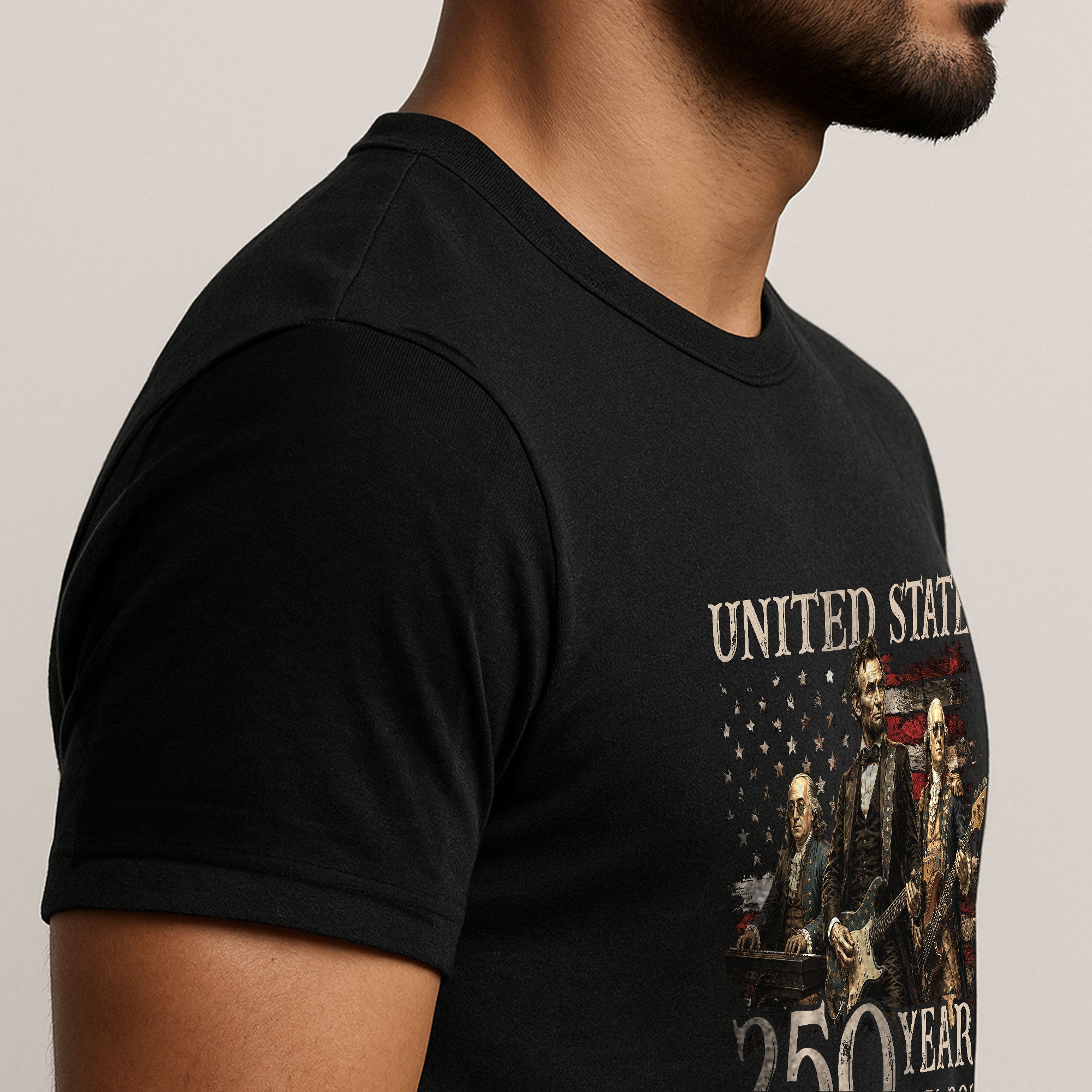 Graphic 1776-2026 Lincoln Presidents T Shirt - Patriotic Unisex Summer Wear Item - Rust Field Wear