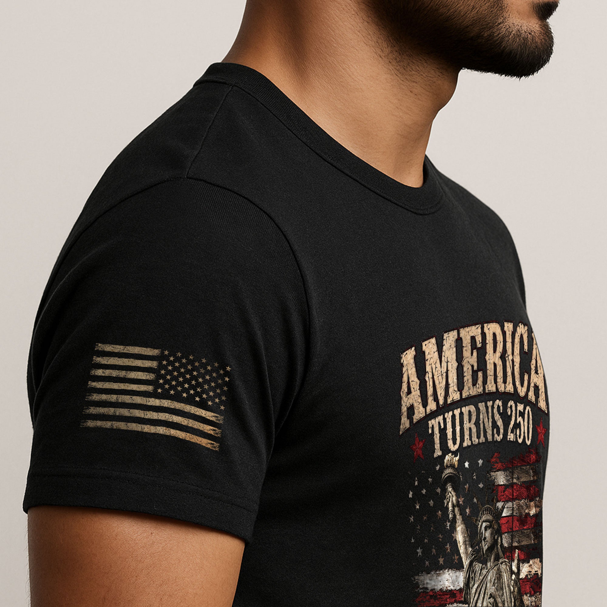 Vintage 50th Birthday Shirt Patriotic American Flag Graphic T-Shirt Gift 1976-2026