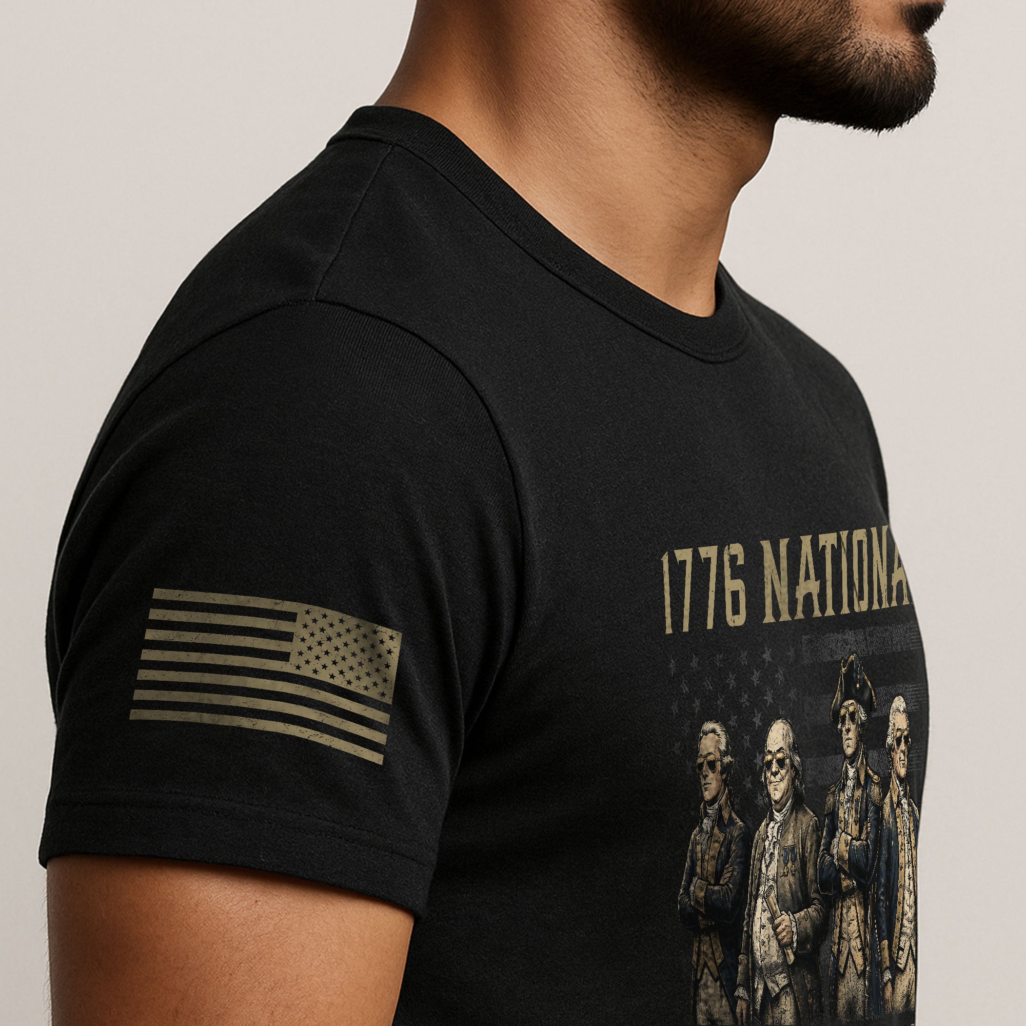1776 National Champs T-Shirt - Unique Founding Fathers Patriotic History Graphic Tee