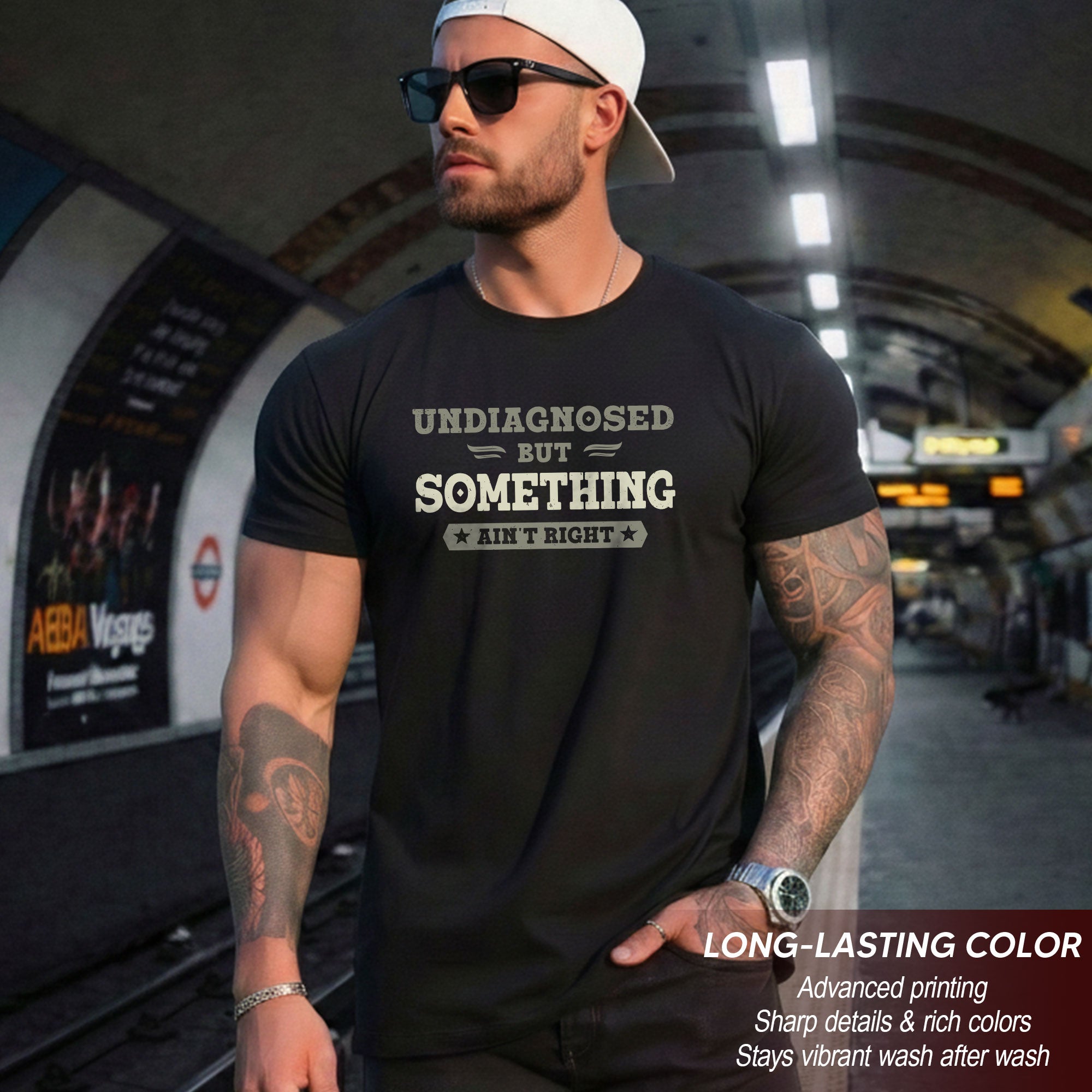 Undiagnosed But Something Ain't Right Shirt | Funny Sarcastic Humorous Graphic Tee 2D