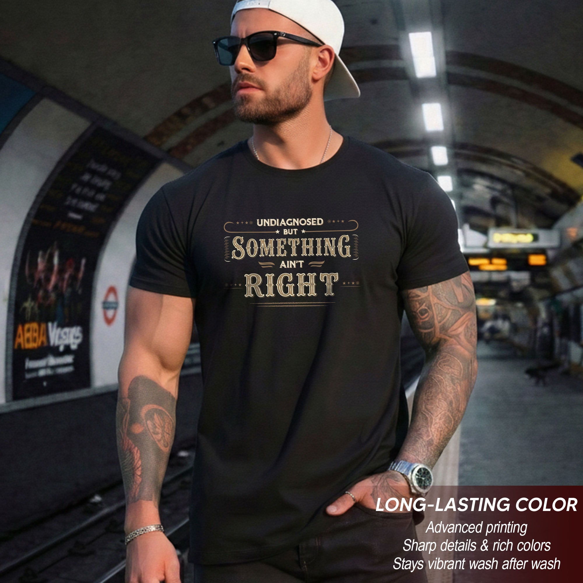Undiagnosed But Something Ain't Right Shirt Funny Vintage Quote Graphic Humor Tee