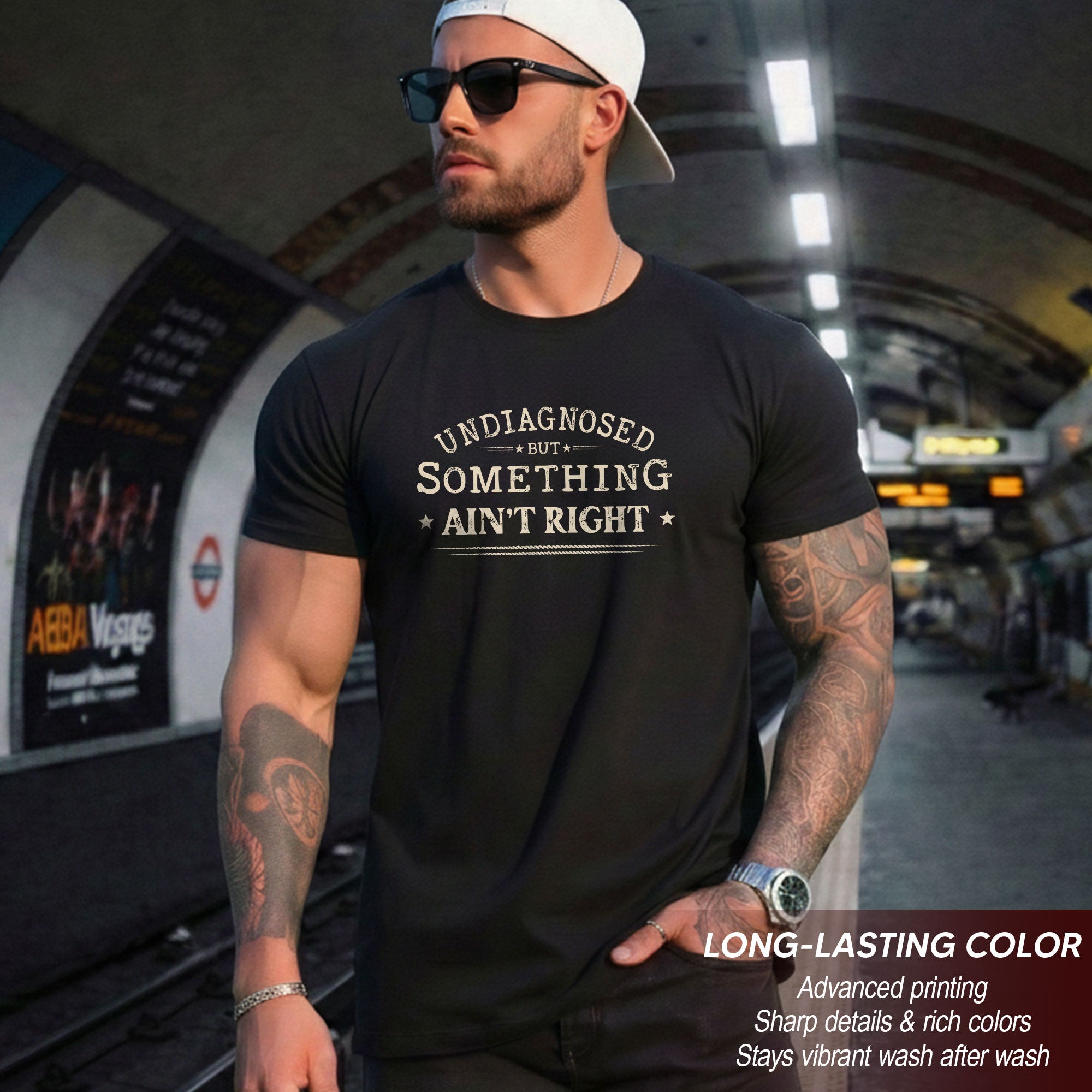 Undiagnosed But Something Ain't Right Shirt Funny Sarcastic Quote Vintage Graphic Tee