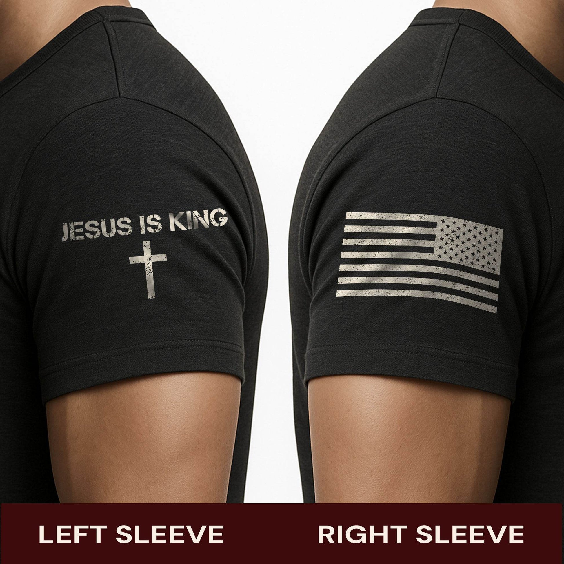 Jesus Is King Christian T-Shirt - Rust Field Wear