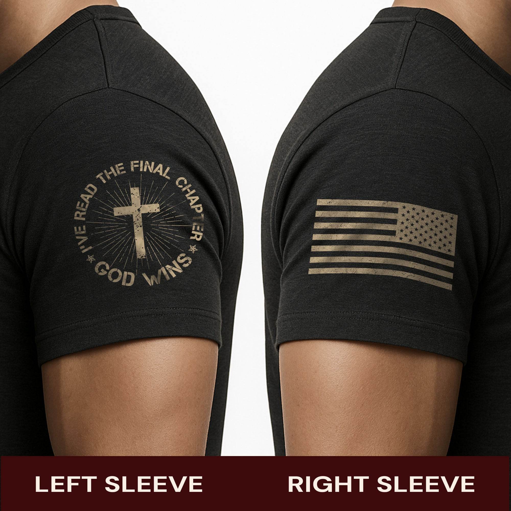God Wins Final Chapter American Flag T-Shirt - Rust Field Wear