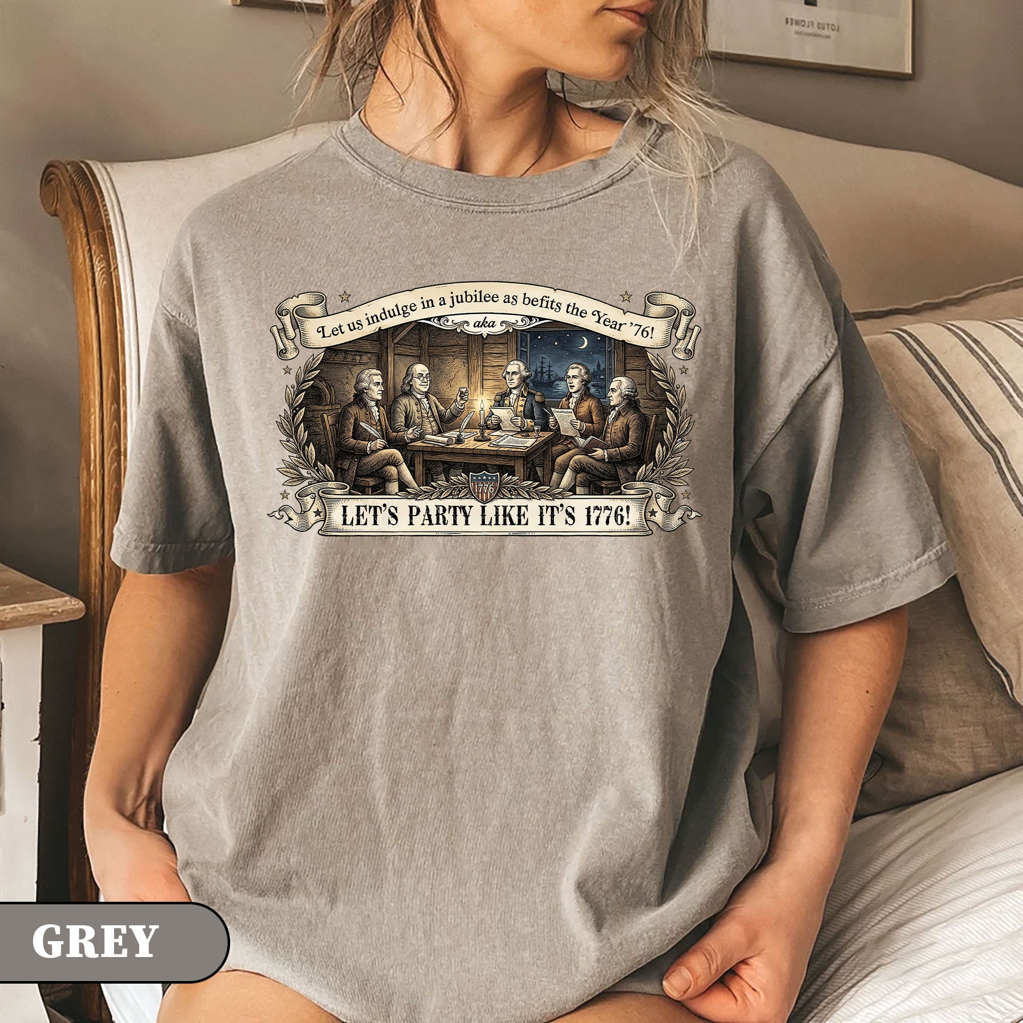 Patriotic Founding Fathers Shirt 1776 Vintage American History Party