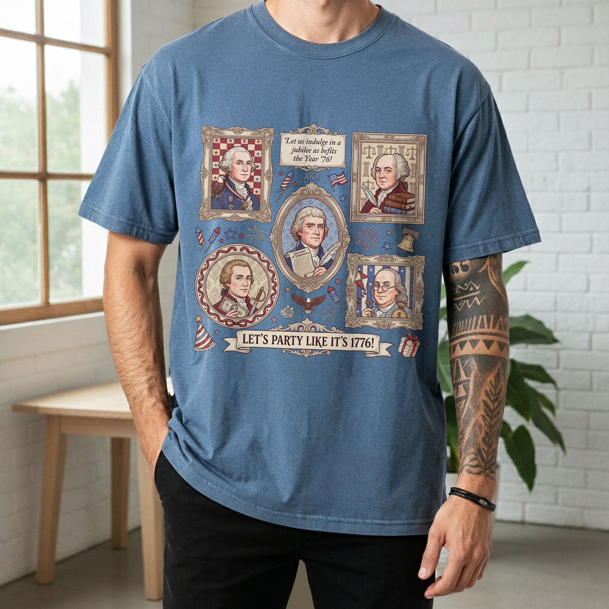 250th Anniversary 1776 Founding Fathers Shirt Patriotic American History