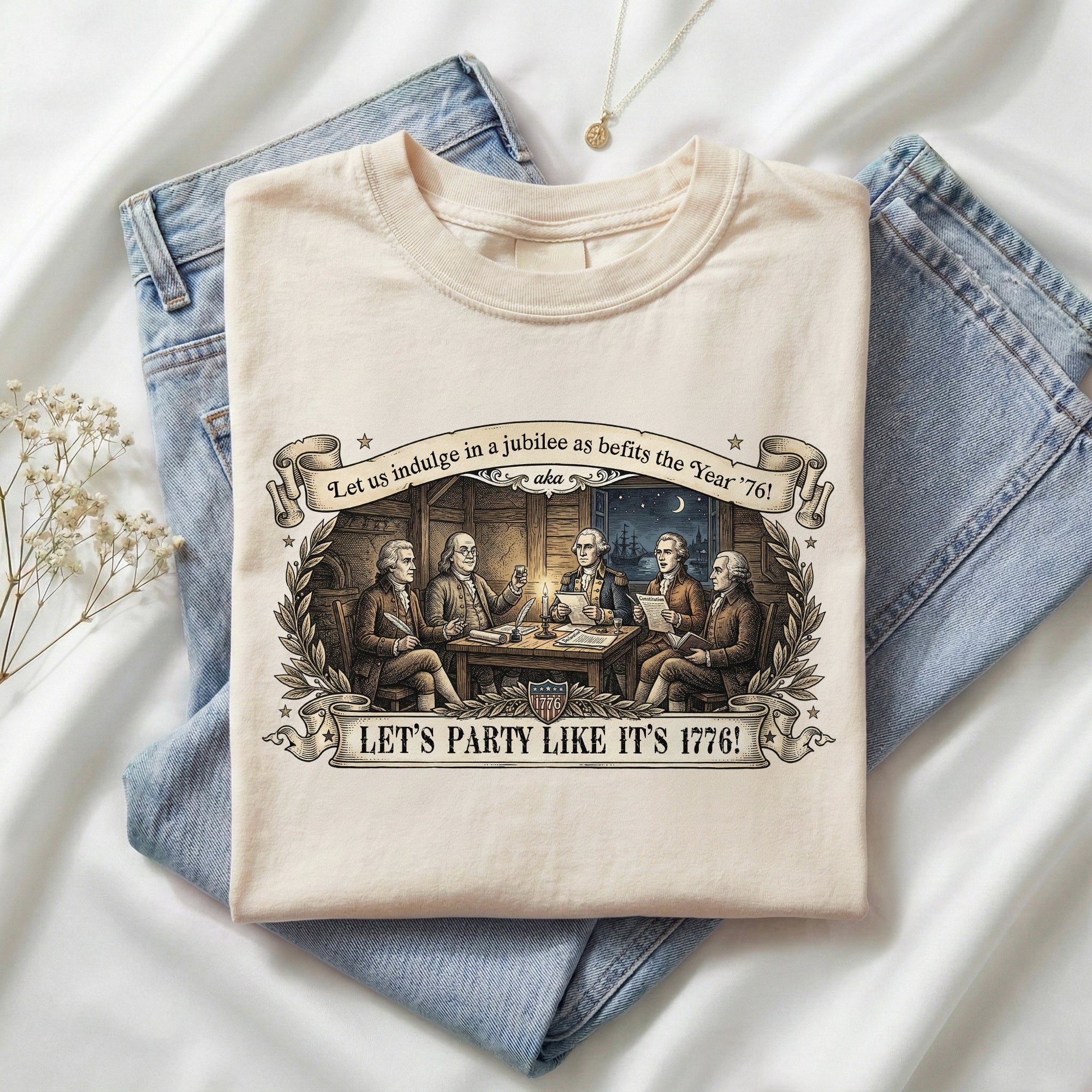 Patriotic Founding Fathers Shirt 1776 Vintage American History Party