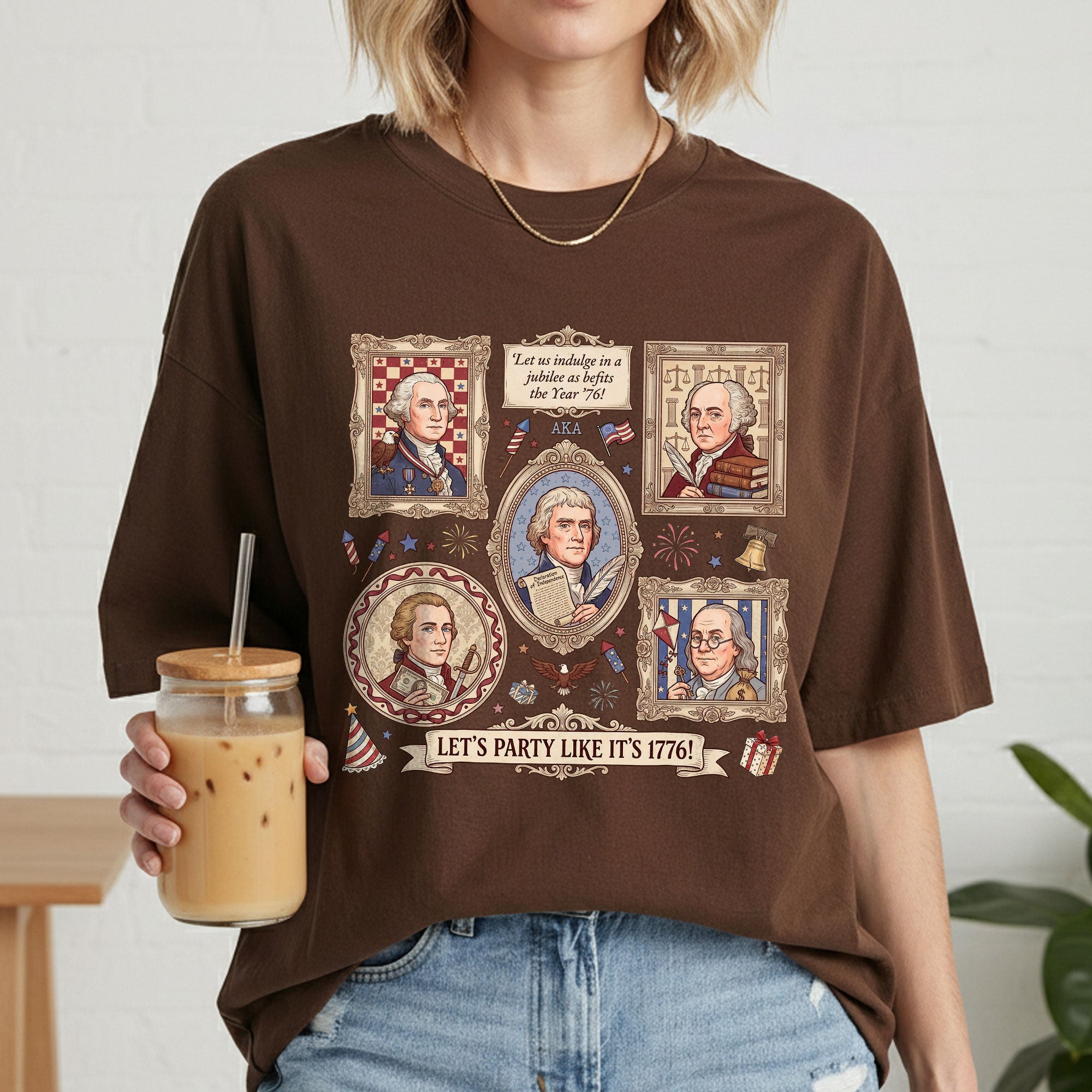 250th Anniversary 1776 Founding Fathers Shirt Patriotic American History
