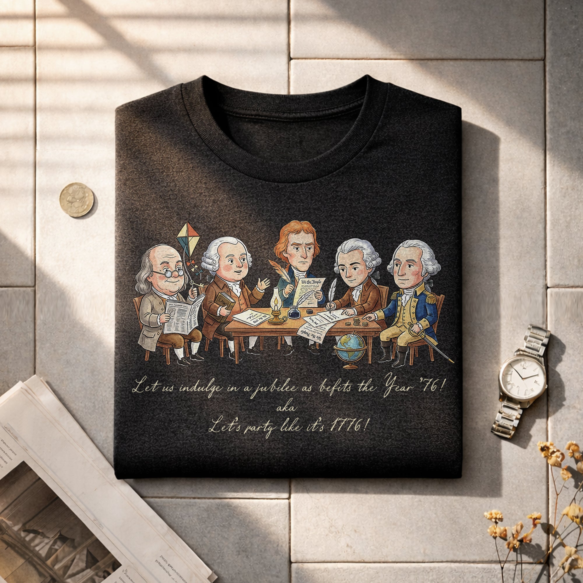 Funny 1776 Founding Fathers Shirt Patriotic Vintage 250th Anniversary