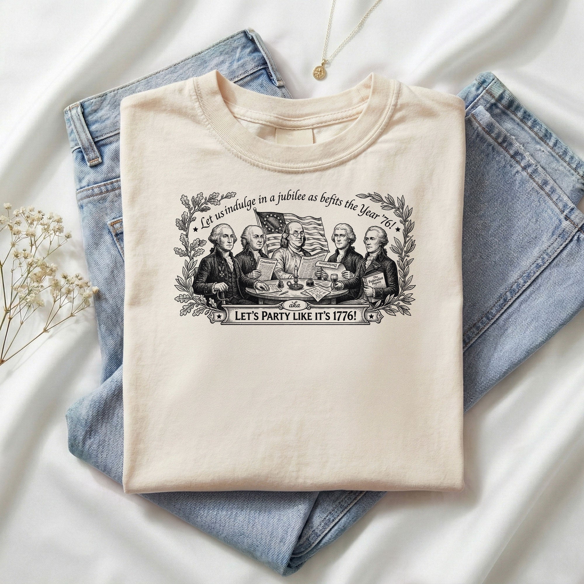 America 250th Anniversary Founding Fathers Vintage Shirt Let’s Party Like It’s 1776