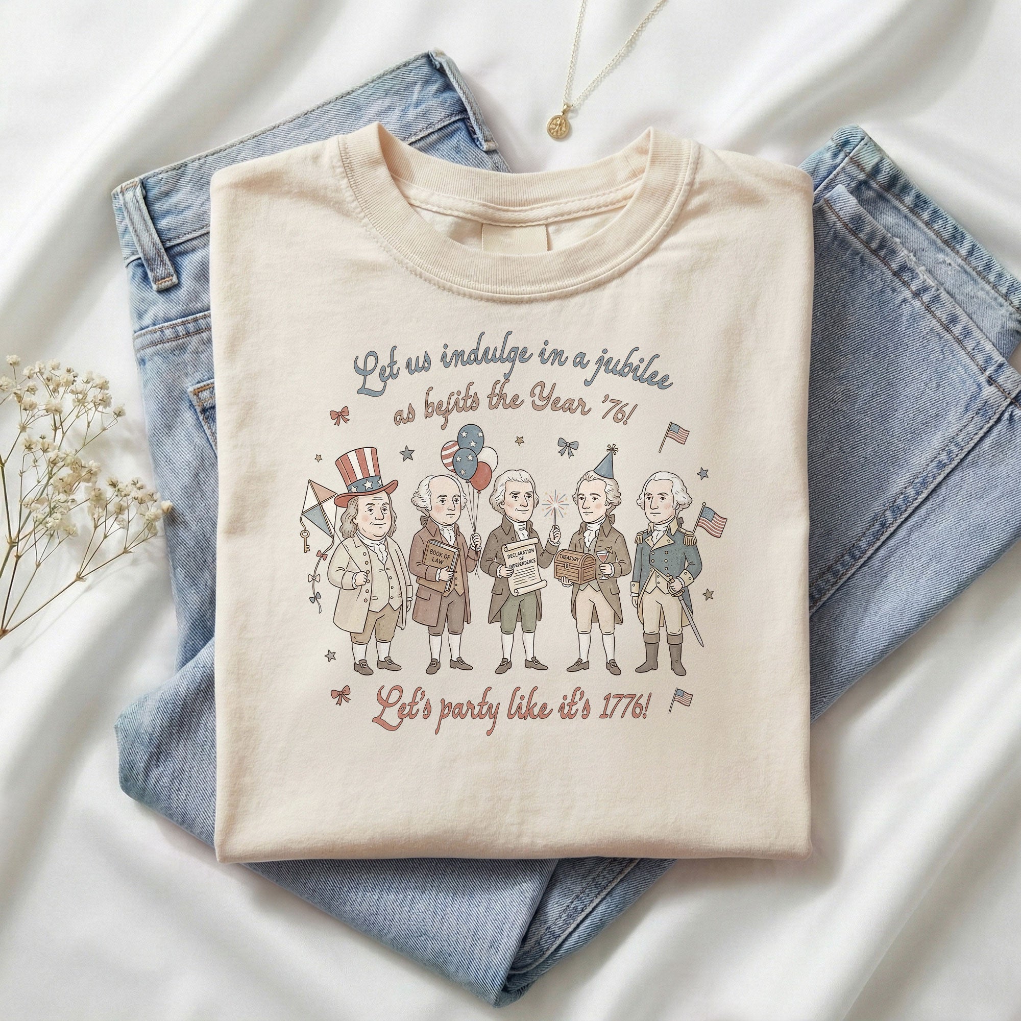 Funny Founding Fathers Shirt Let's Party Like It's 1776 Patriotic 250 Years