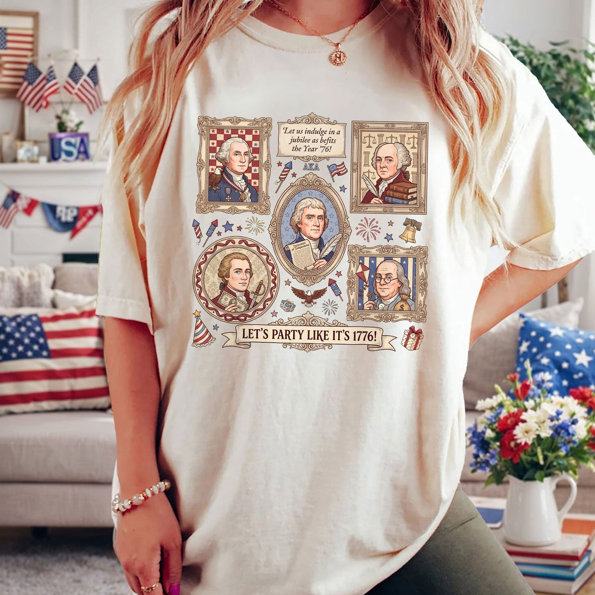 250th Anniversary 1776 Founding Fathers Shirt Patriotic American History
