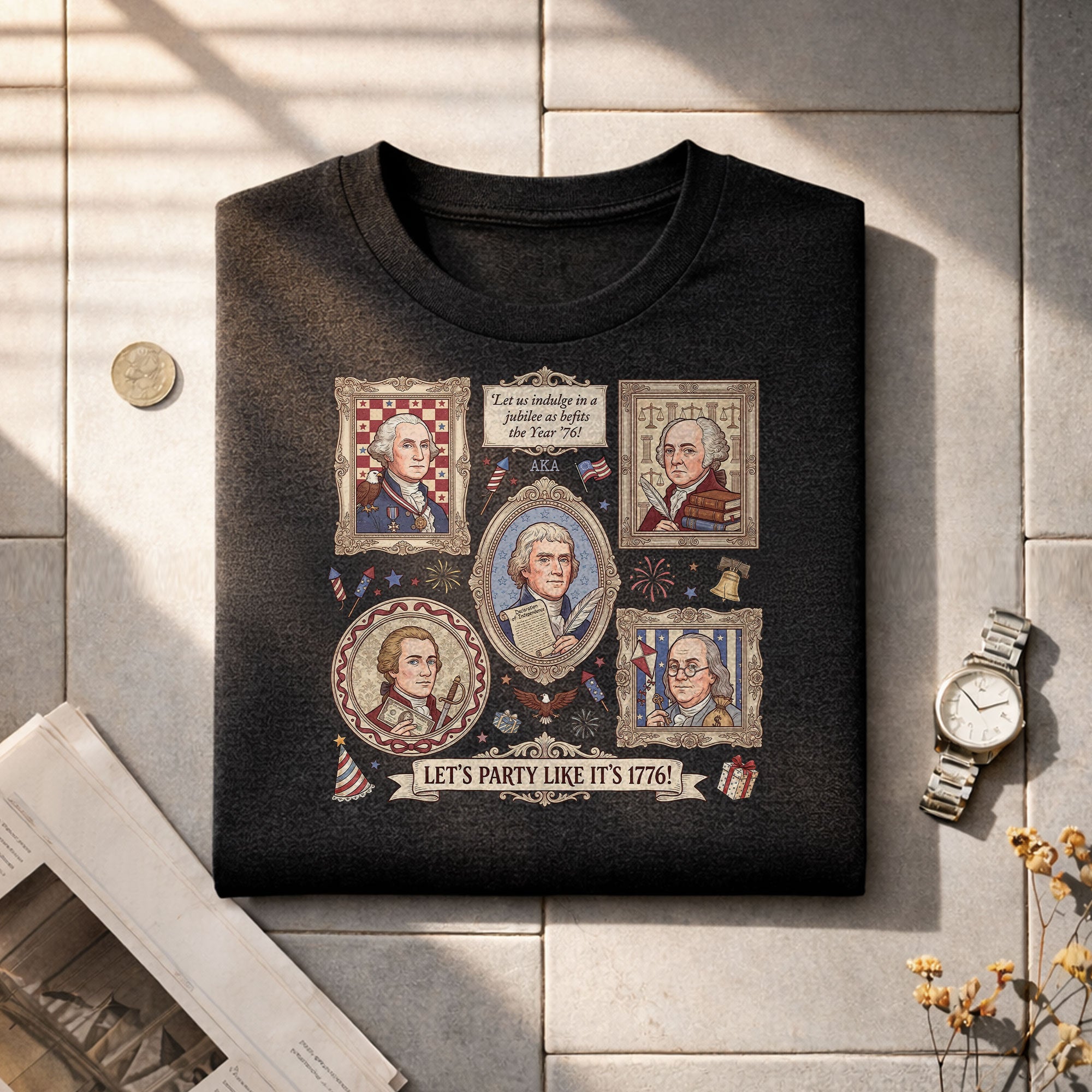 250th Anniversary 1776 Founding Fathers Shirt Patriotic American History