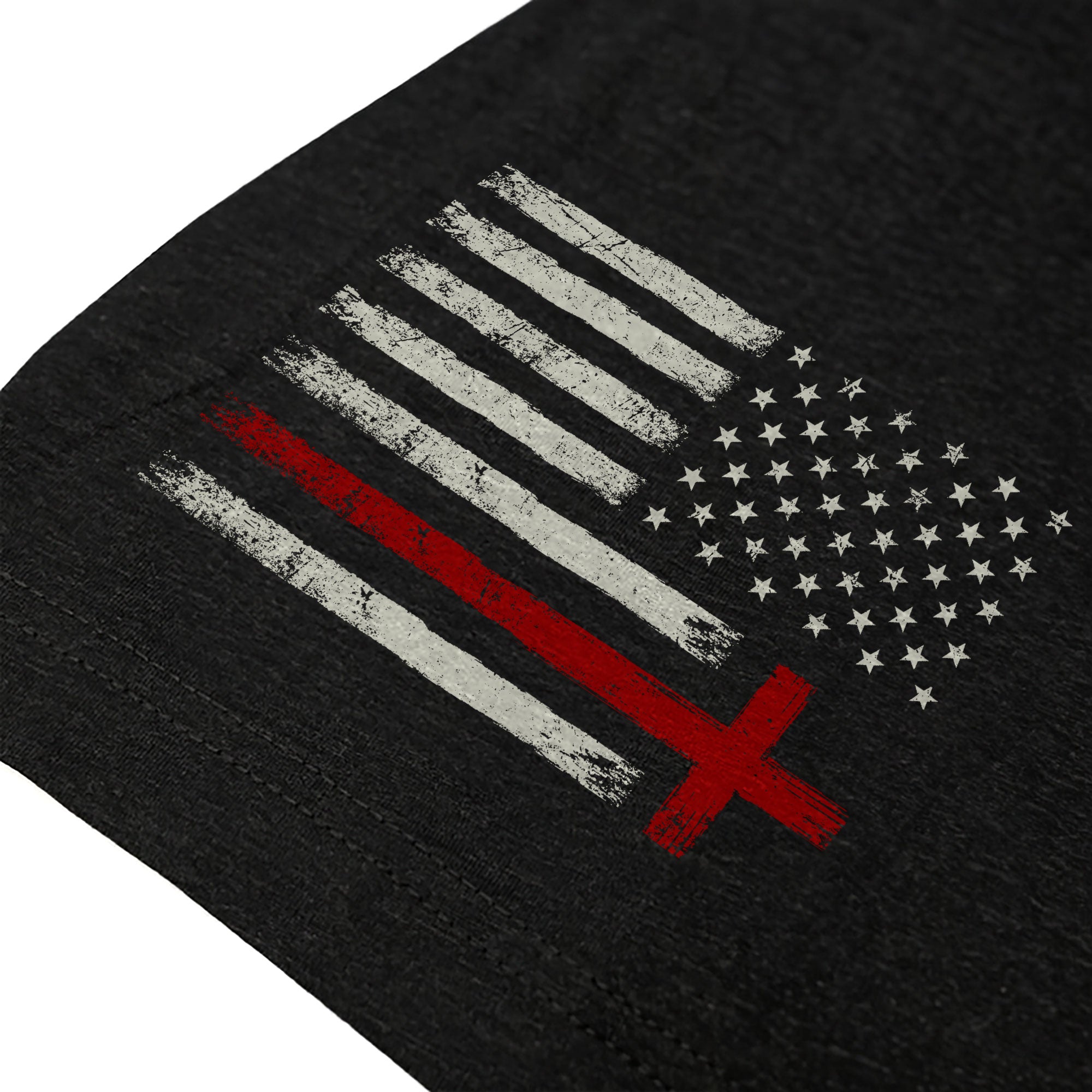 One Nation Under God Christian American Flag Cross Shirt