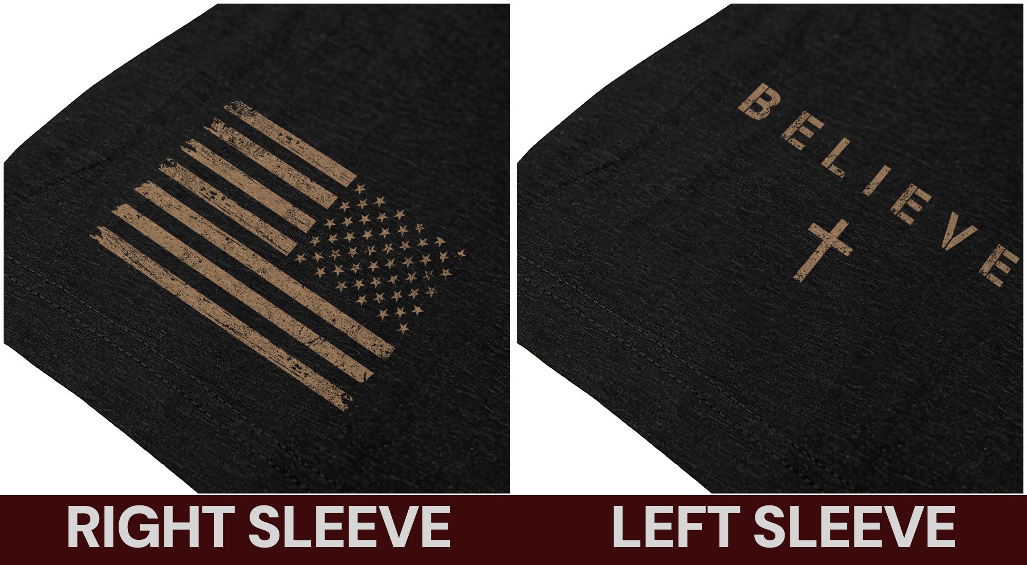 Believe In The Cross – Rustic Wood Christian T-shirt