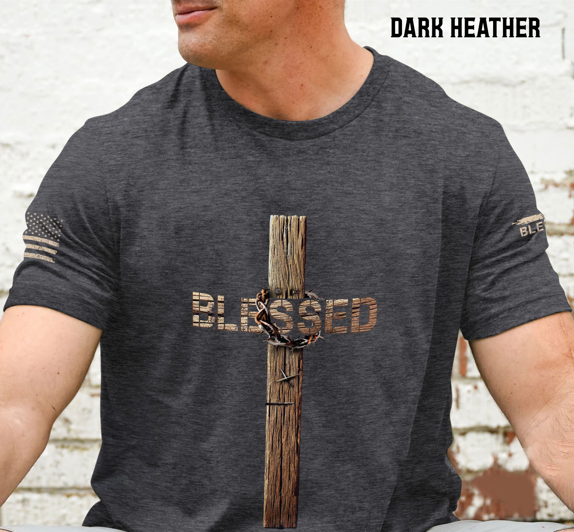 Blessed T-Shirt – Cross & Crown Edition